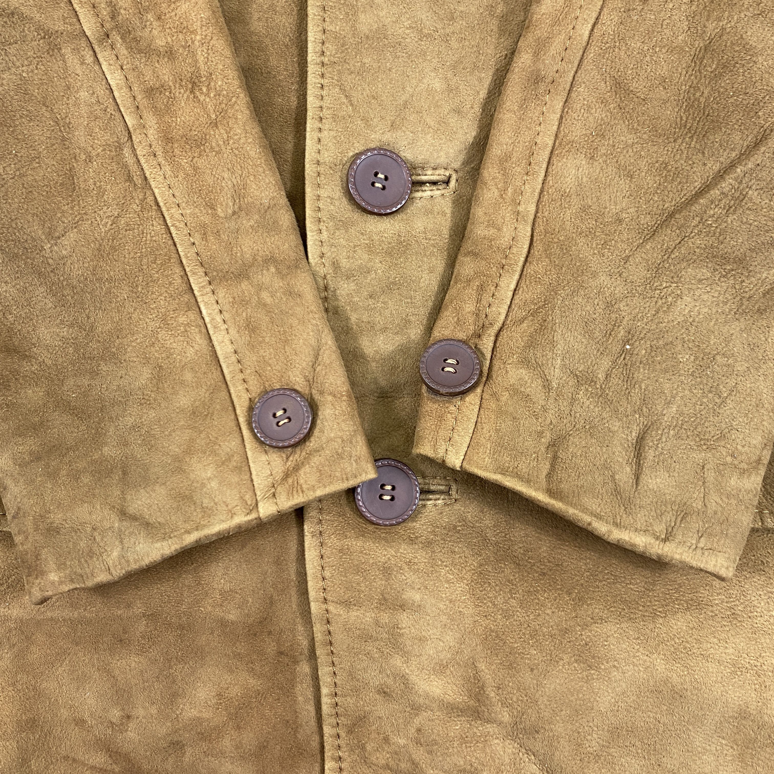 Issey Miyake Vintage Suede Leather Issey miyake style jacket- J418 Size US L / EU 52-54 / 3 - 9 Thumbnail