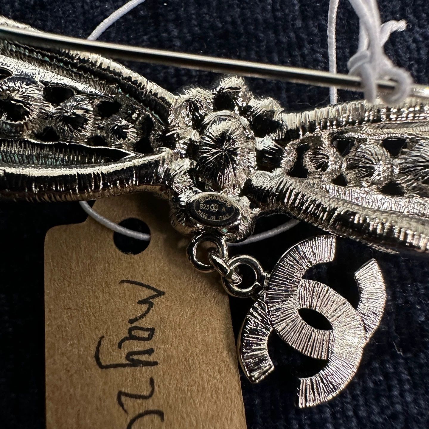 Chanel Chanel 23A Water Butterfly Logo Brooch may248 Size ONE SIZE - 4 Thumbnail