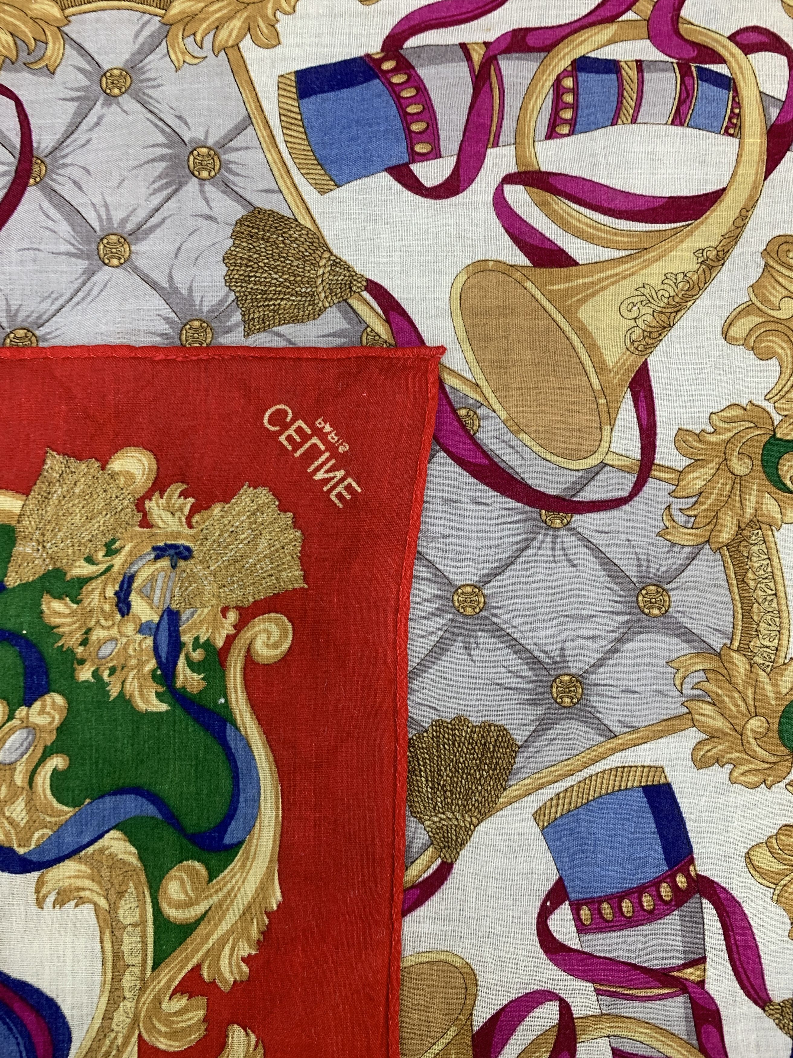 Celine × Vintage Vintage Celine Handkerchief/Neckerchief - HKA978 Size ONE SIZE - 9 Thumbnail