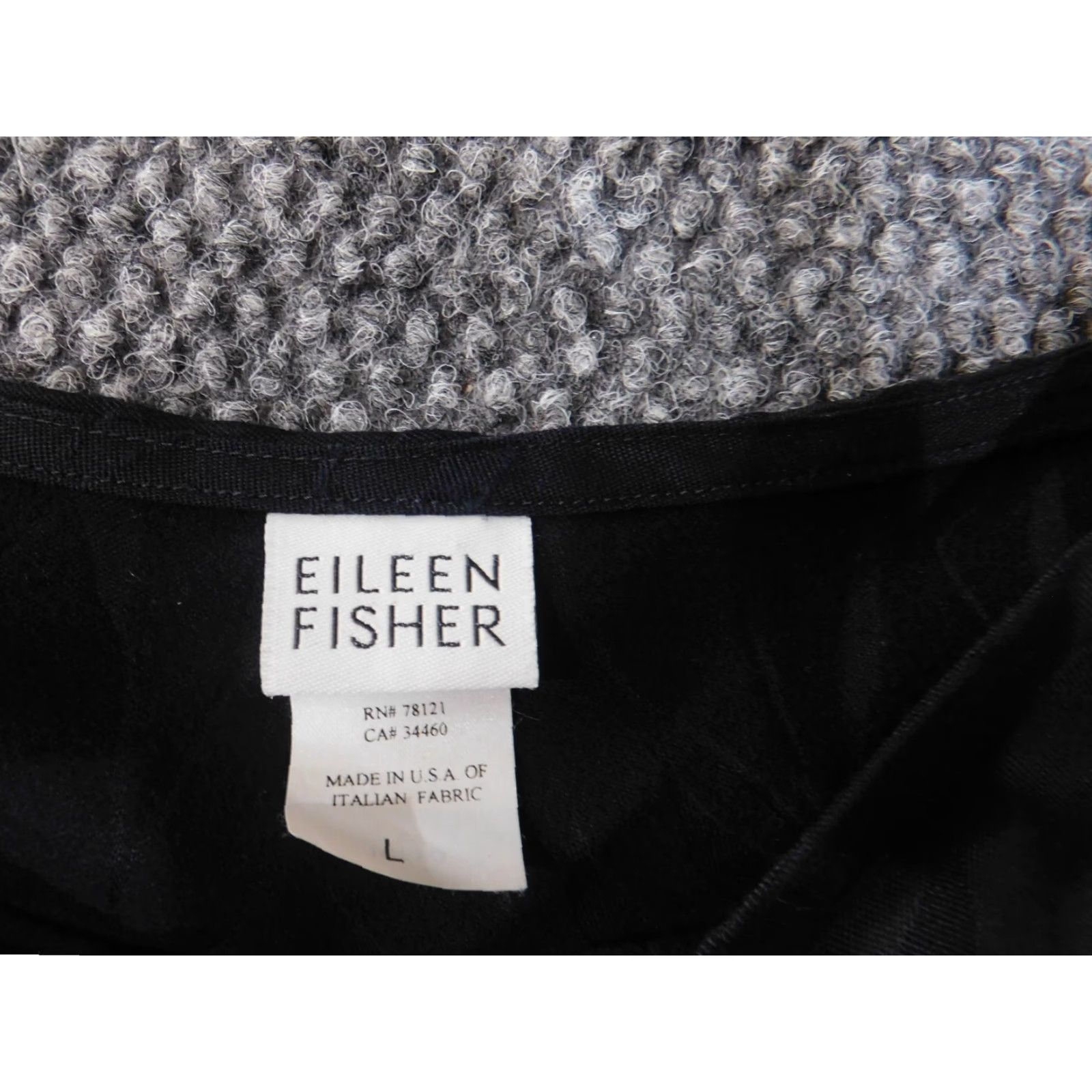 Eileen Fisher Eileen Fisher Blouse Shirt Womens L Black Floral Rayon Sleeveless Crew Neck Vintage? No (contains "Vintage: No") Size L / US 10 / IT 46 - 5 Thumbnail