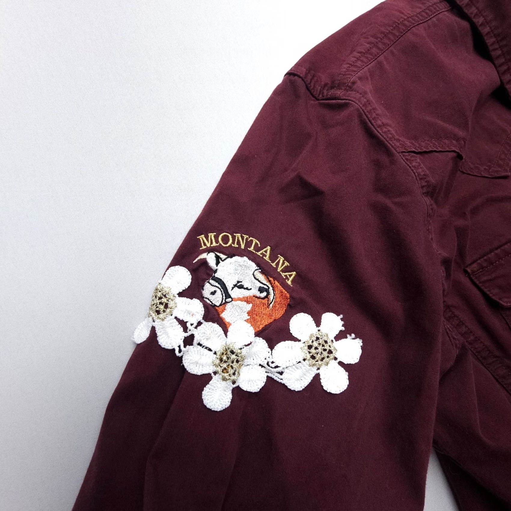 Carhartt Carhartt Shirt Size Medium Red Montana Logo Western Y2K Cowgirl Button-Up Long Sleeve Size M / US 6-8 / IT 42-44 - 6 Thumbnail