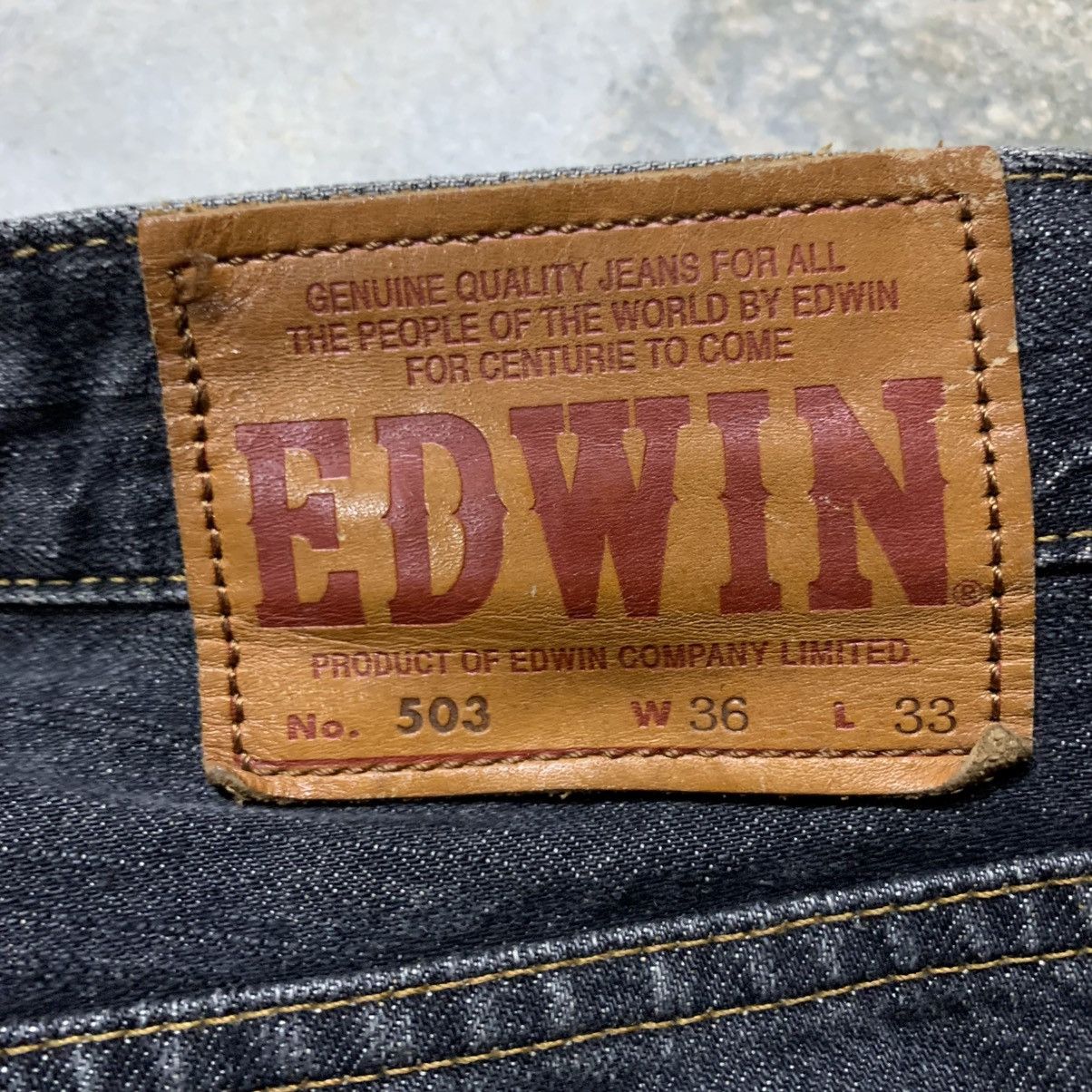 Edwin × Japanese Brand × Vintage Vintage Edwin 503 Rebel Regular faded denim Size US 36 / EU 52 - 11 Thumbnail