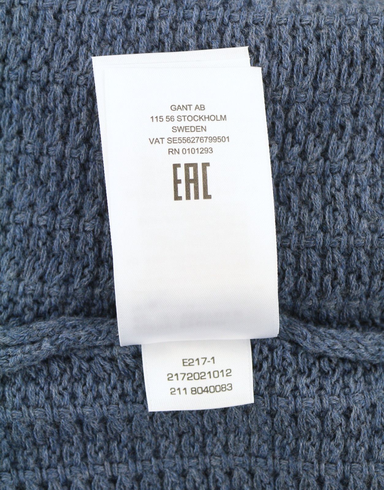 Gant MULTI COLOR C-NECK L Indigo Blue Melange Jumper 87251 Size US L / EU 52-54 / 3 - 9 Thumbnail