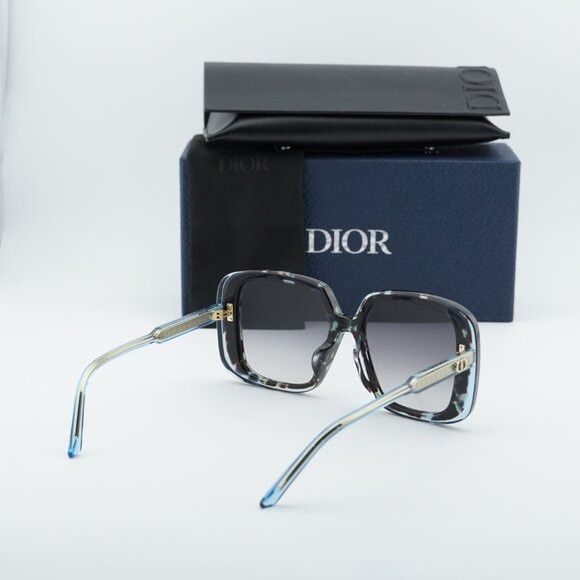 Dior Dior DIORHIGHLIGHT S3F 28A1 Sunglasses Havana Square Frame Size ONE SIZE - 12 Thumbnail