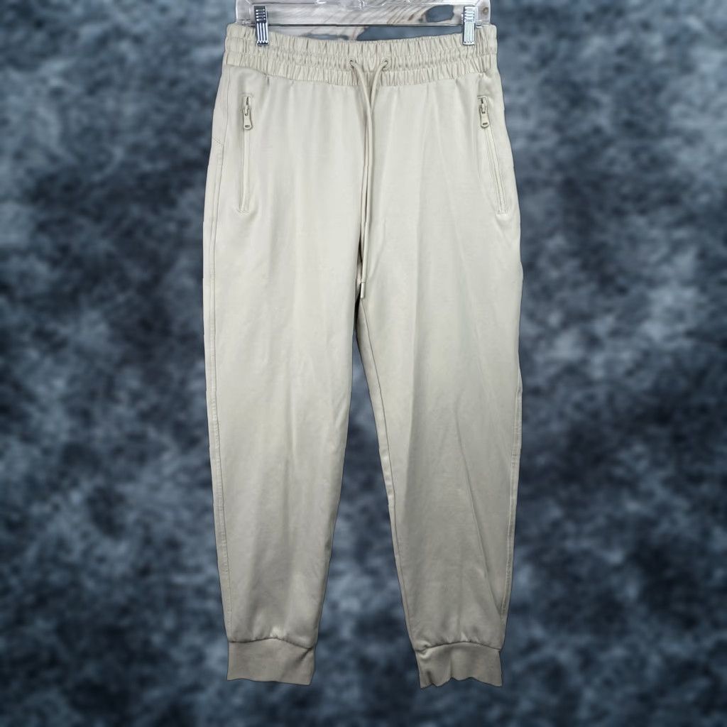 Old Navy Old Navy Active Pants M Beige High Rise Jogger Sweatpants Pockets Recycled Size 32" / US 10 / IT 46 - 1 Thumbnail