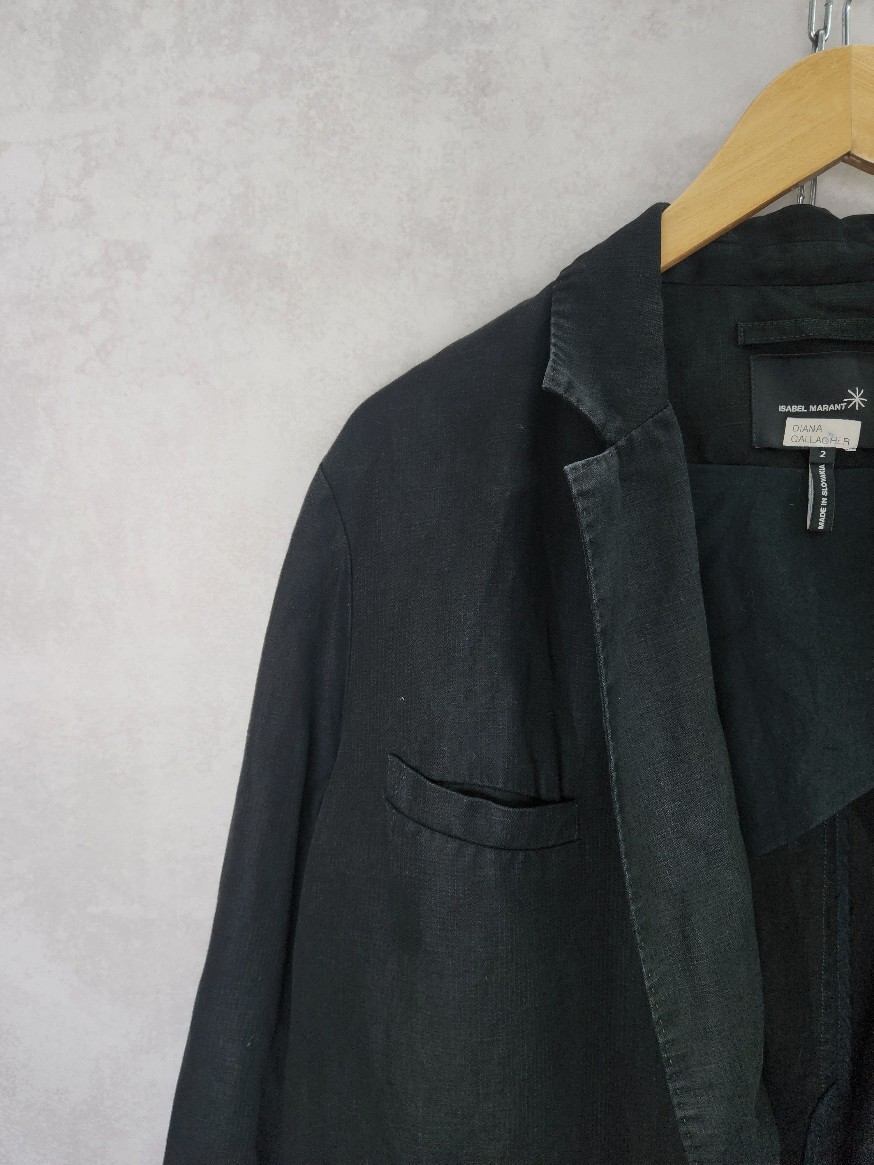 Isabel Marant Isabel Marant black linen tencel blazer size 2 Size XXS / US 00 / IT 34 - 5 Thumbnail