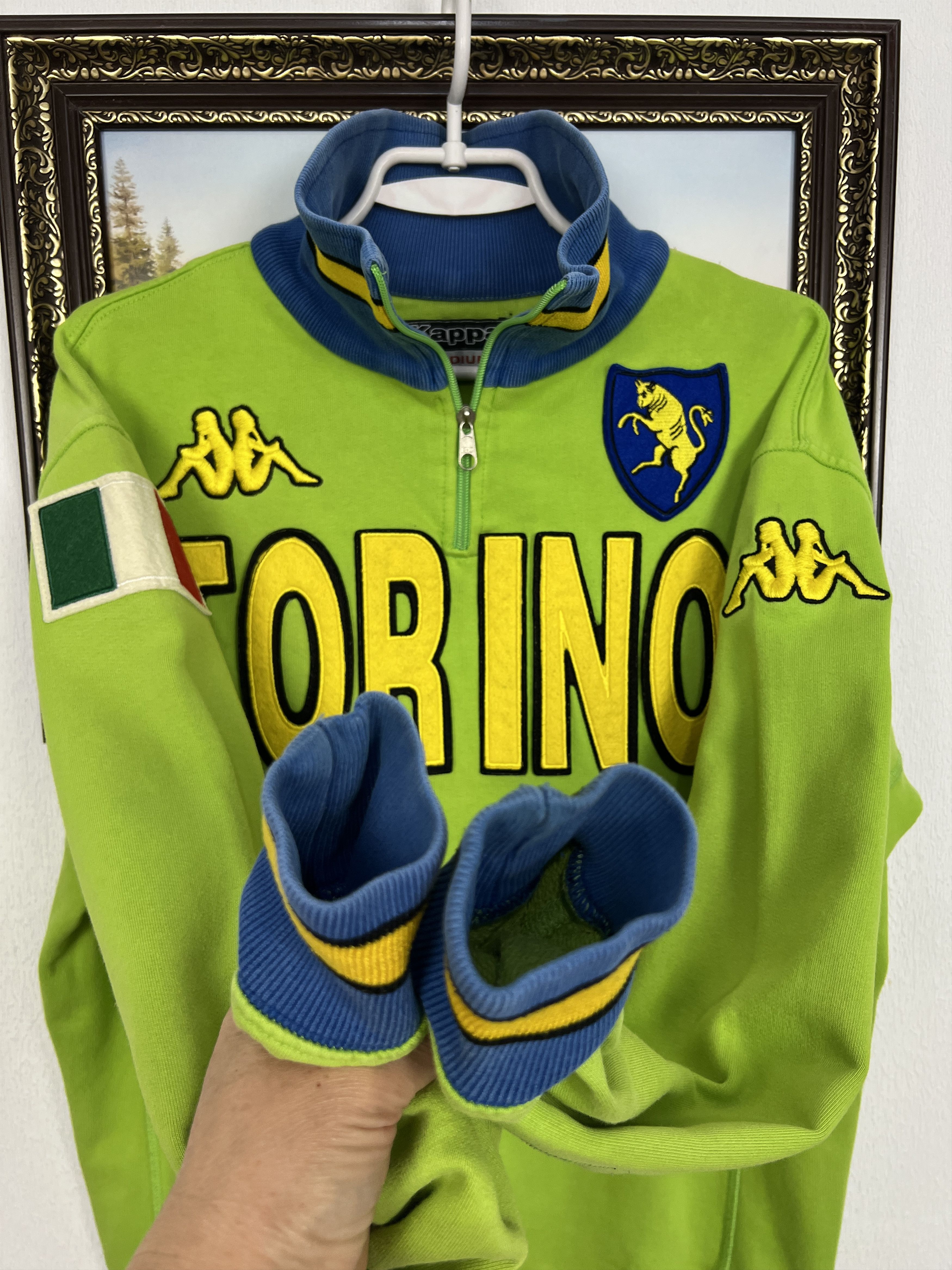 Kappa Torino Football Jacket Soccer Sweatshirt Track Top Maglia Size US M / EU 48-50 / 2 - 6 Thumbnail
