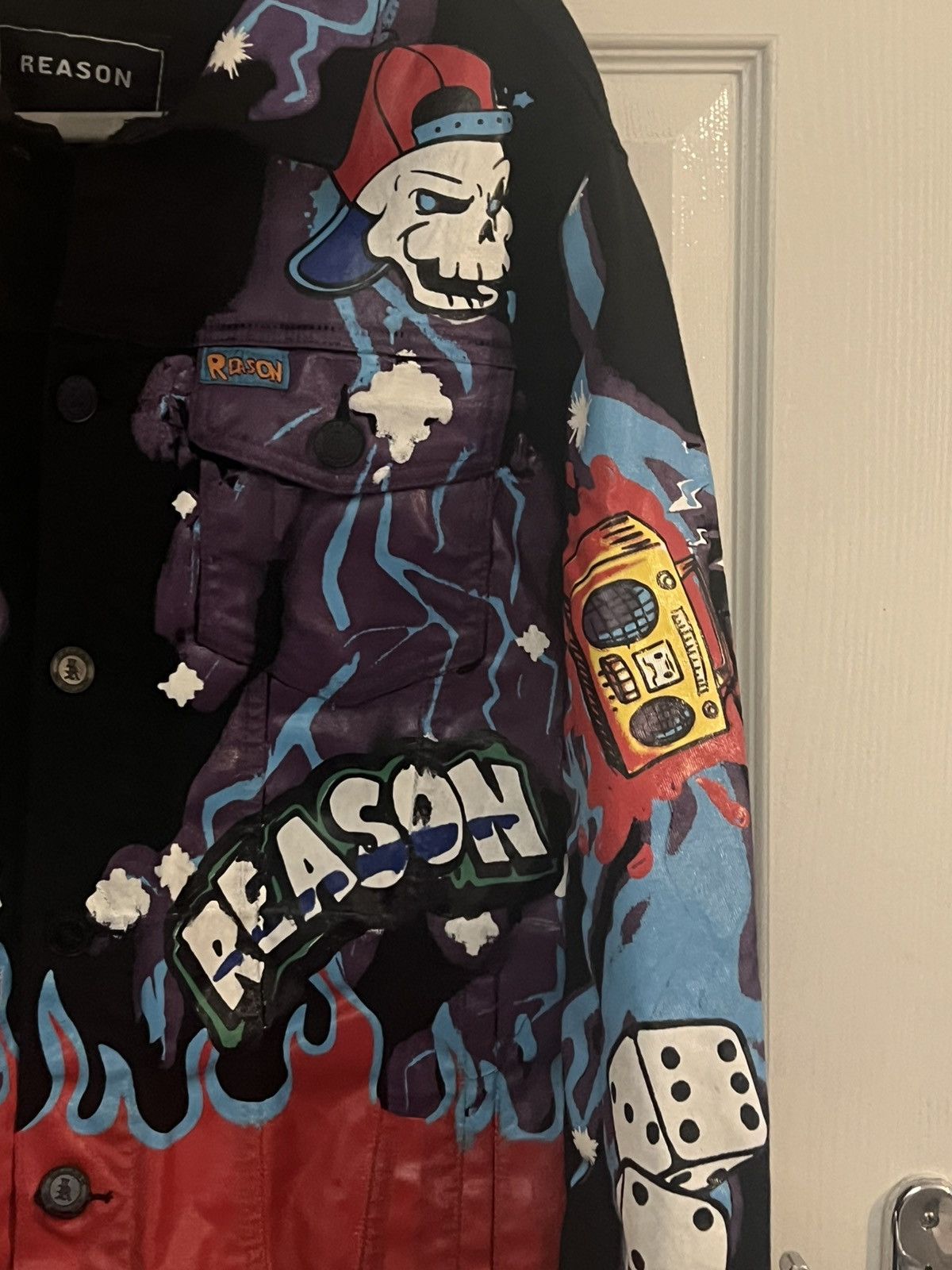 Reason Reason Denim Jacket – Hand Painted / Graphic – Size M Size US M / EU 48-50 / 2 - 3 Thumbnail