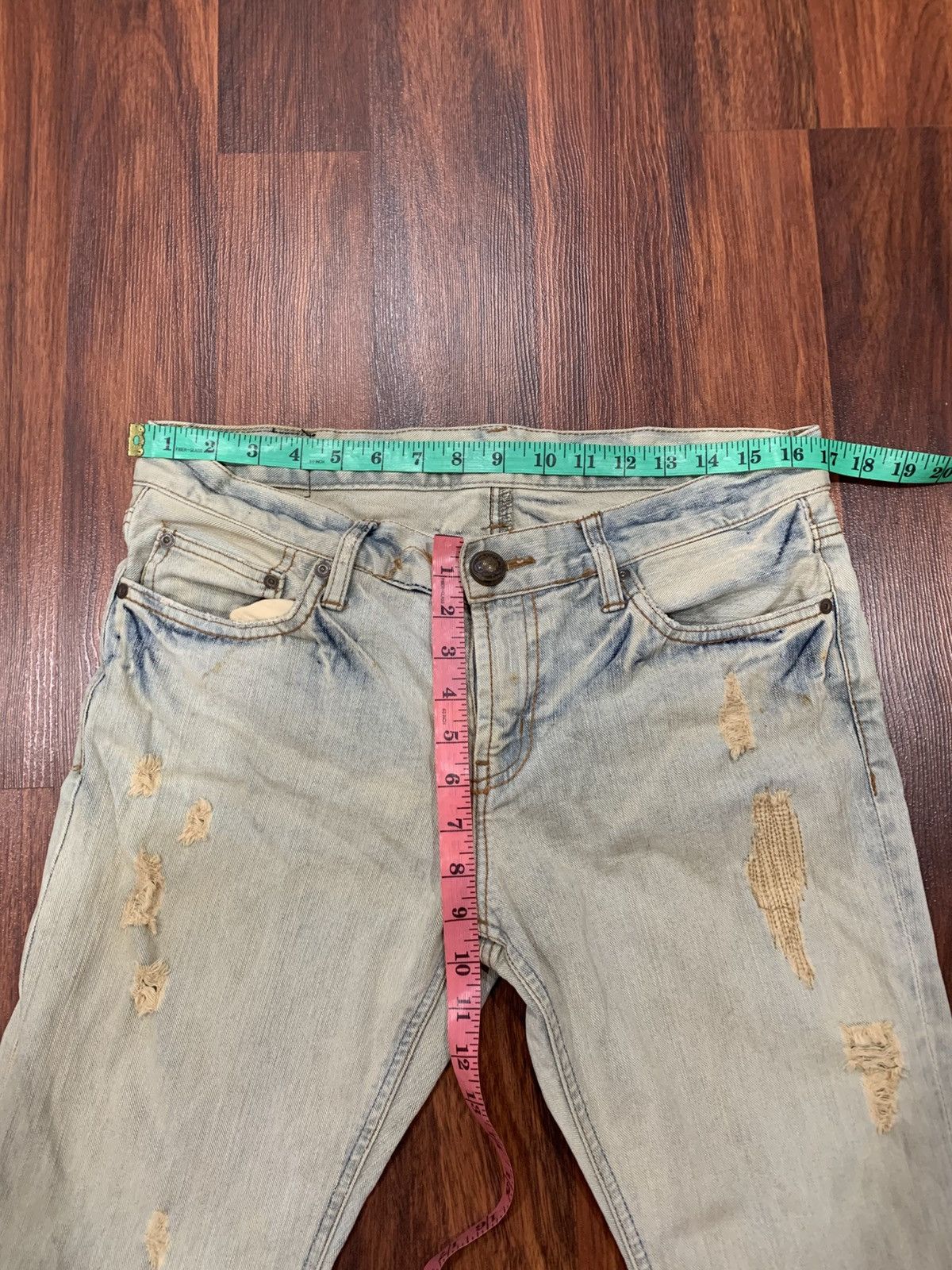 GOA Vintage Distressed Flared Goa Jeans Size 34" / US 12 / IT 48 - 8 Thumbnail