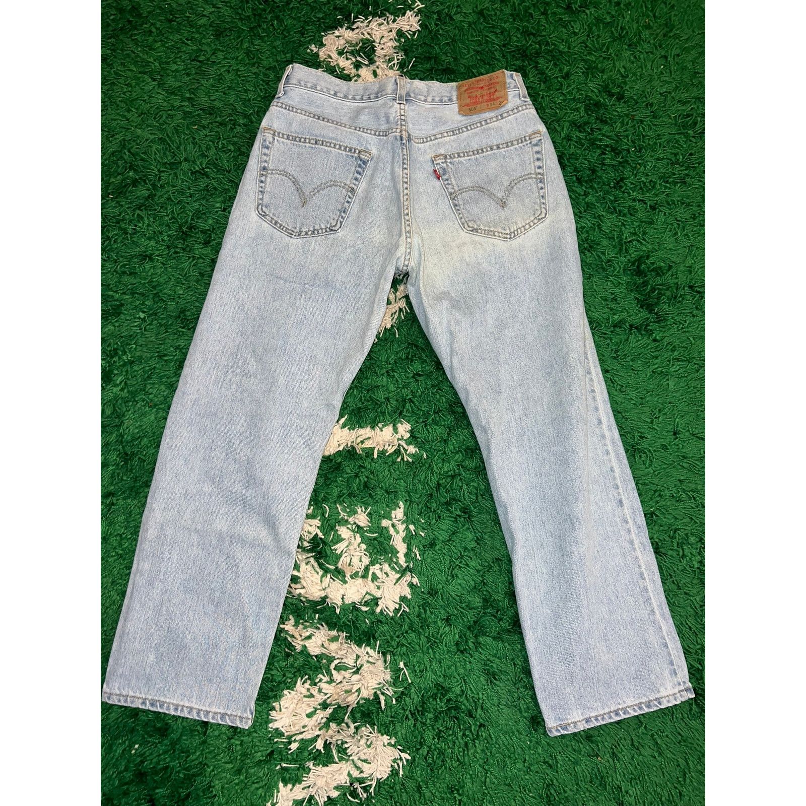 Levi's Y2K Levi's Levi Strauss 505 Blue Denim Jeans Bottoms 34x29 Size US 34 / EU 50 - 6 Thumbnail