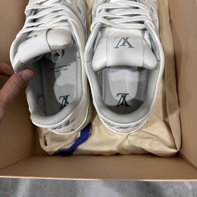 Louis Vuitton Louis Vuitton White Cement Trainer Sneakers -2508 Size US 8 / EU 41 - 7 Thumbnail