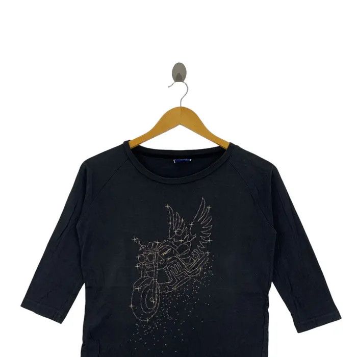 Vintage TRIUMPH MOTORCYCLE BLING Collection Wing Tee Shirt Size XXS / US 00 / IT 34 - 2 Thumbnail