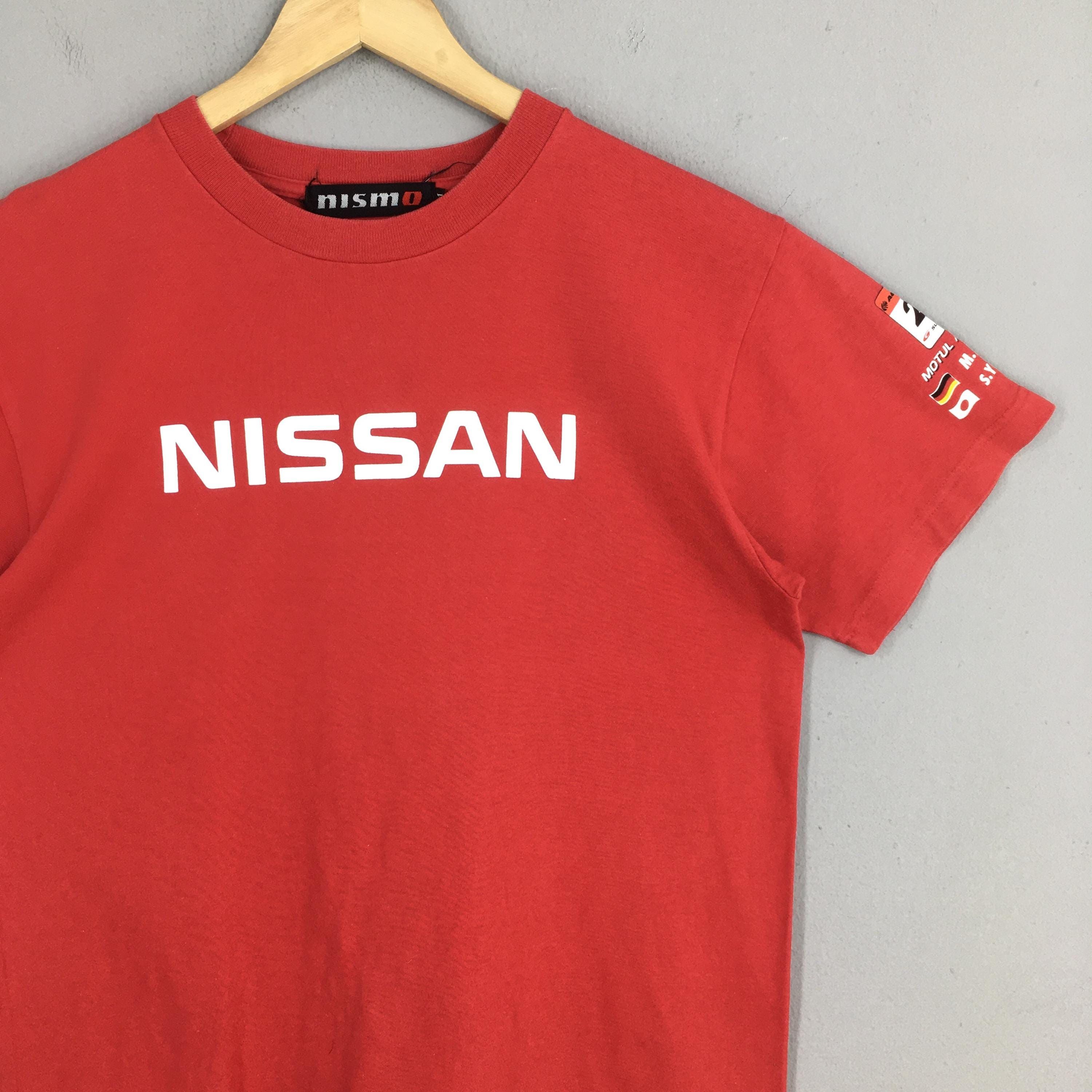 Formula 1 Vintage Nissan Racing Motul Autech Red Tshirt Medium Size US M / EU 48-50 / 2 - 2 Thumbnail