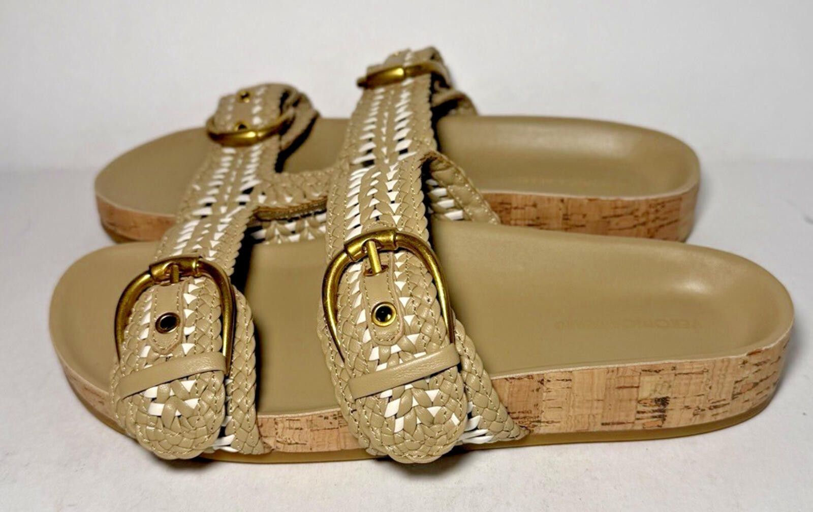 Other VERONICA BEARD Prue Woven Two Strap Sandal Beige Size US 8 / IT 38 - 3 Thumbnail