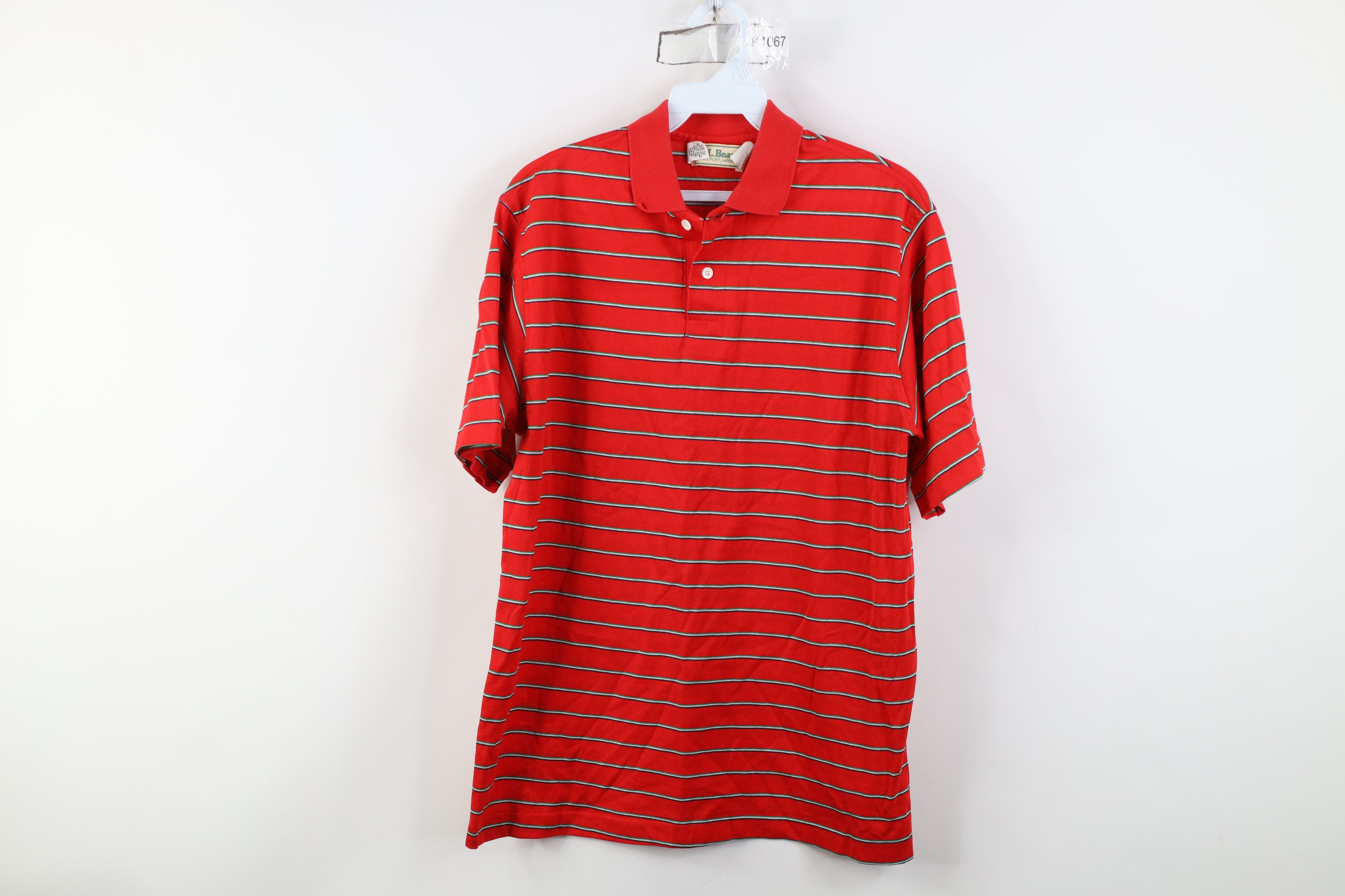 Vintage 70s LL Bean Lisle Knit Collared Polo Shirt USA