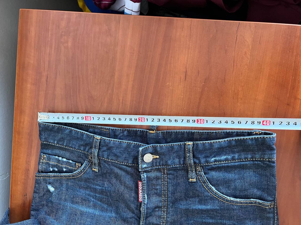 Dsquared2 2017 DSQUARED 2 BLUE ARTIFICIALLY WORN SEXY TWIST PANTS 46 Size US 44 / EU 60 - 20 Thumbnail