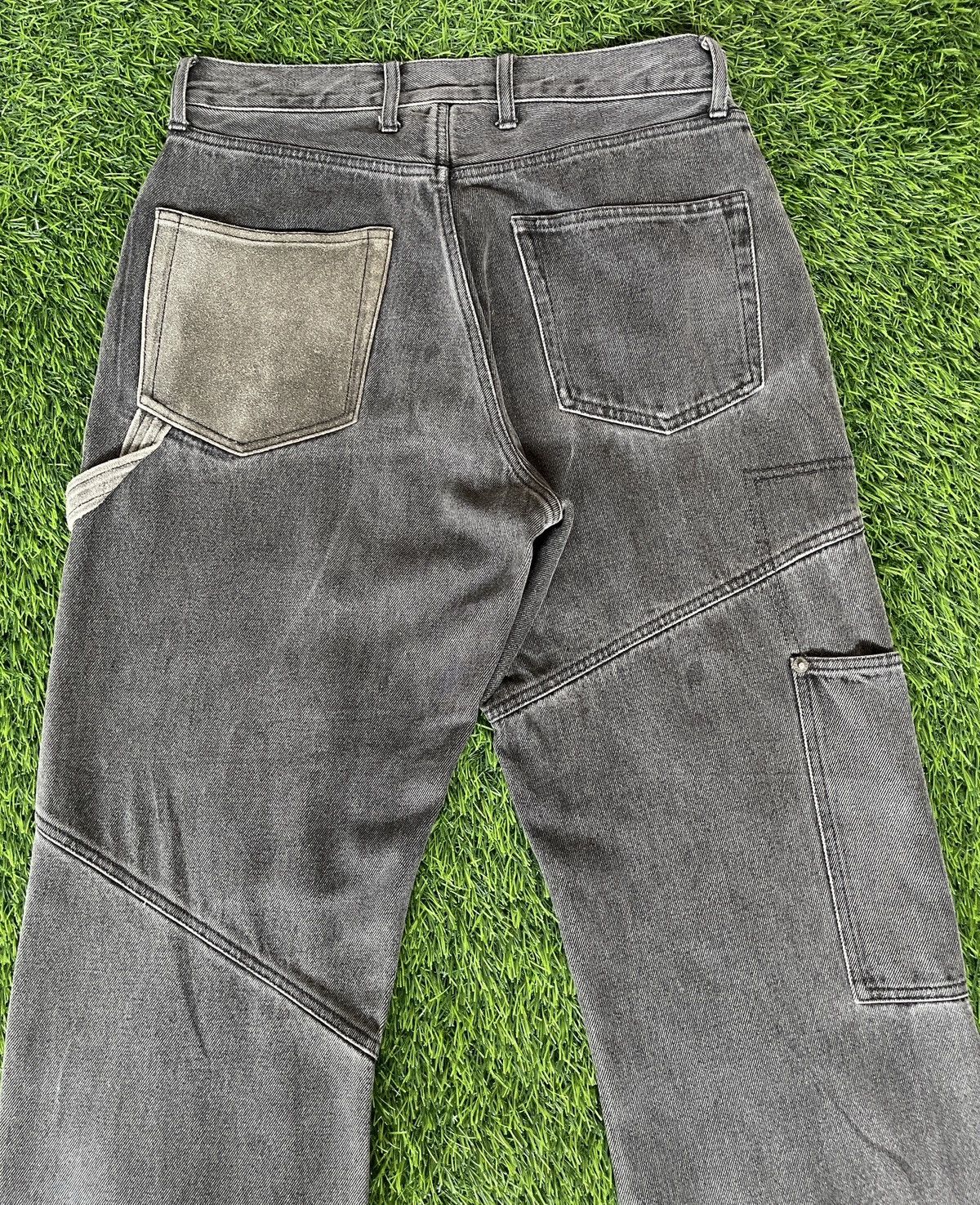 PPFM Vintage’90s🔥PPFM🔥Double Knee Leather Part CowHide Jeans Size US 31 - 5 Thumbnail