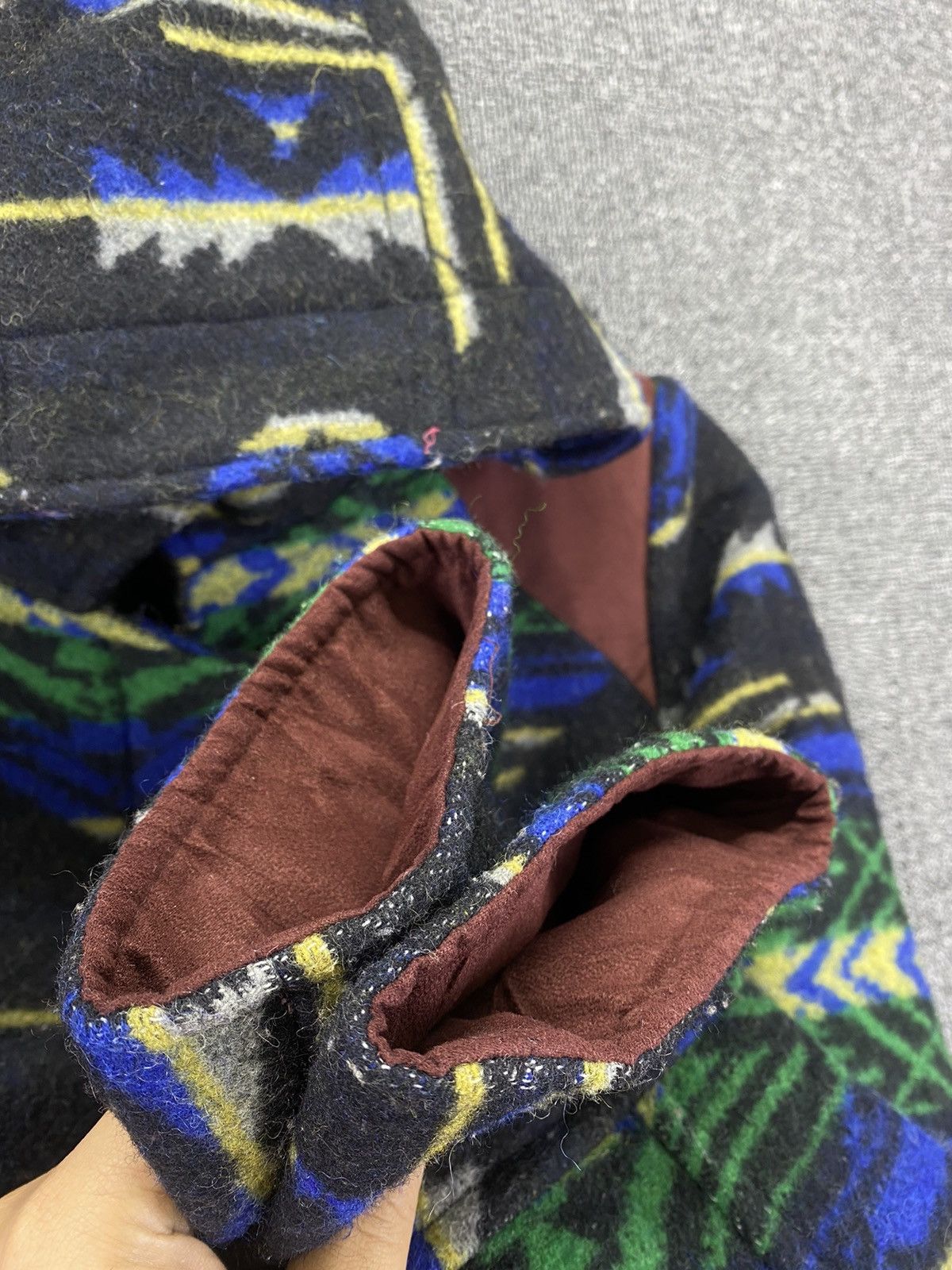 Japanese Brand Vintage Amina Native x Navajo Hooded Wool Long Jacket Size M / US 6-8 / IT 42-44 - 12 Thumbnail