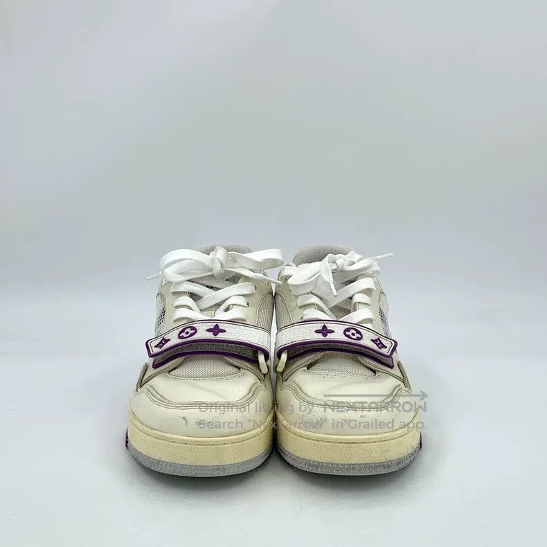 Louis Vuitton Louis Vuitton White logo presbyopic lace-up casual flat sn Size US 7 / EU 40 - 3 Thumbnail