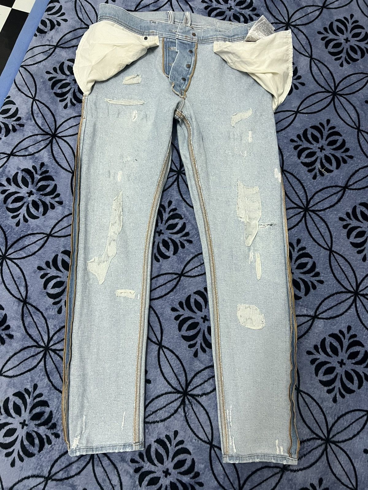 Diesel Diesel Industry - Distressed selvedge jeans Size US 31 - 20 Thumbnail