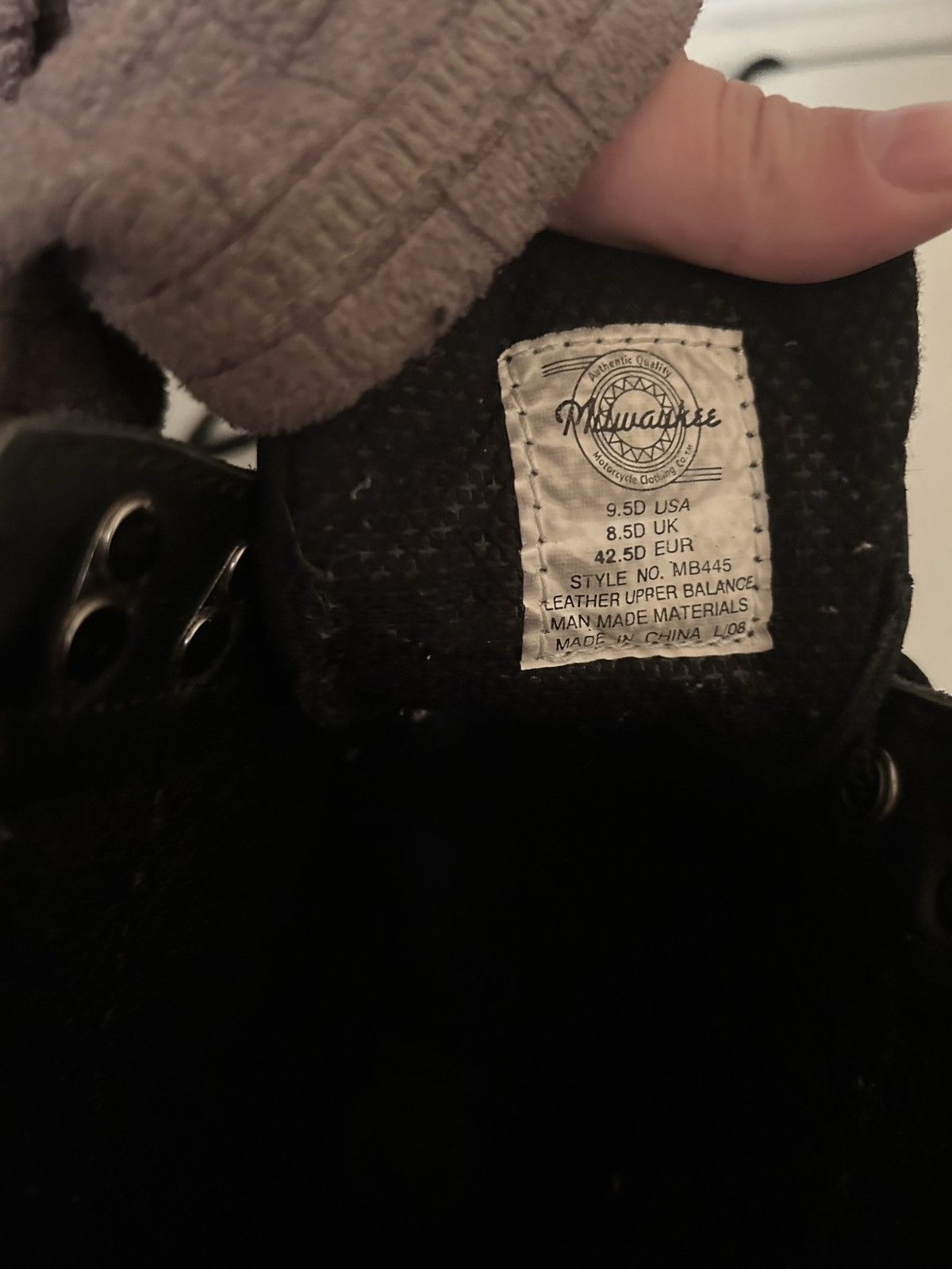 Vintage Milwaukee leather black boots Size US 8.5 / EU 41-42 - 7 Thumbnail