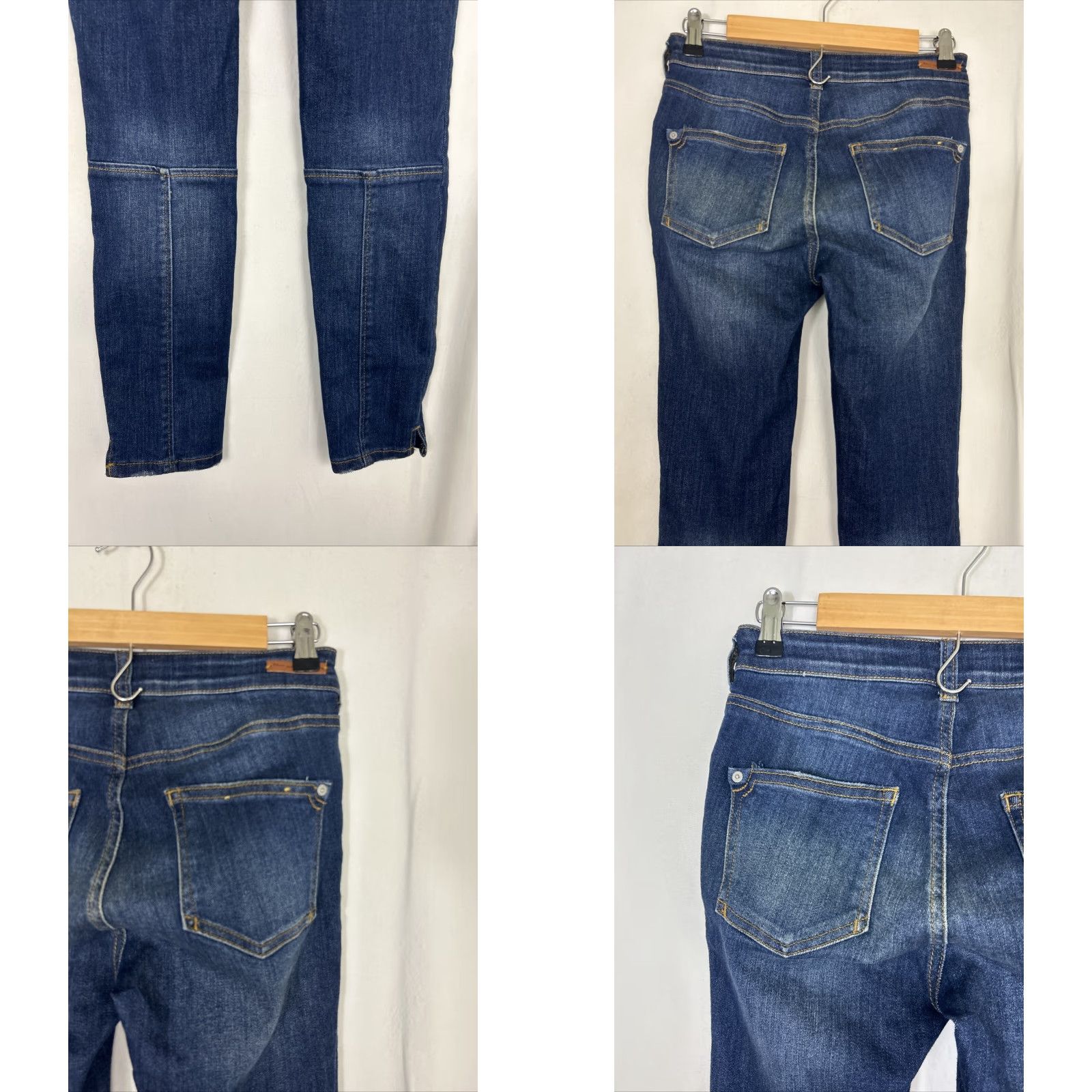 Vintage Anthropologie Pilcro Womens Jeans Denim Jegging Dark Wash 26 Regular 28in Inseam Blue Women Size 26" / US 2 / IT 38 - 8 Thumbnail