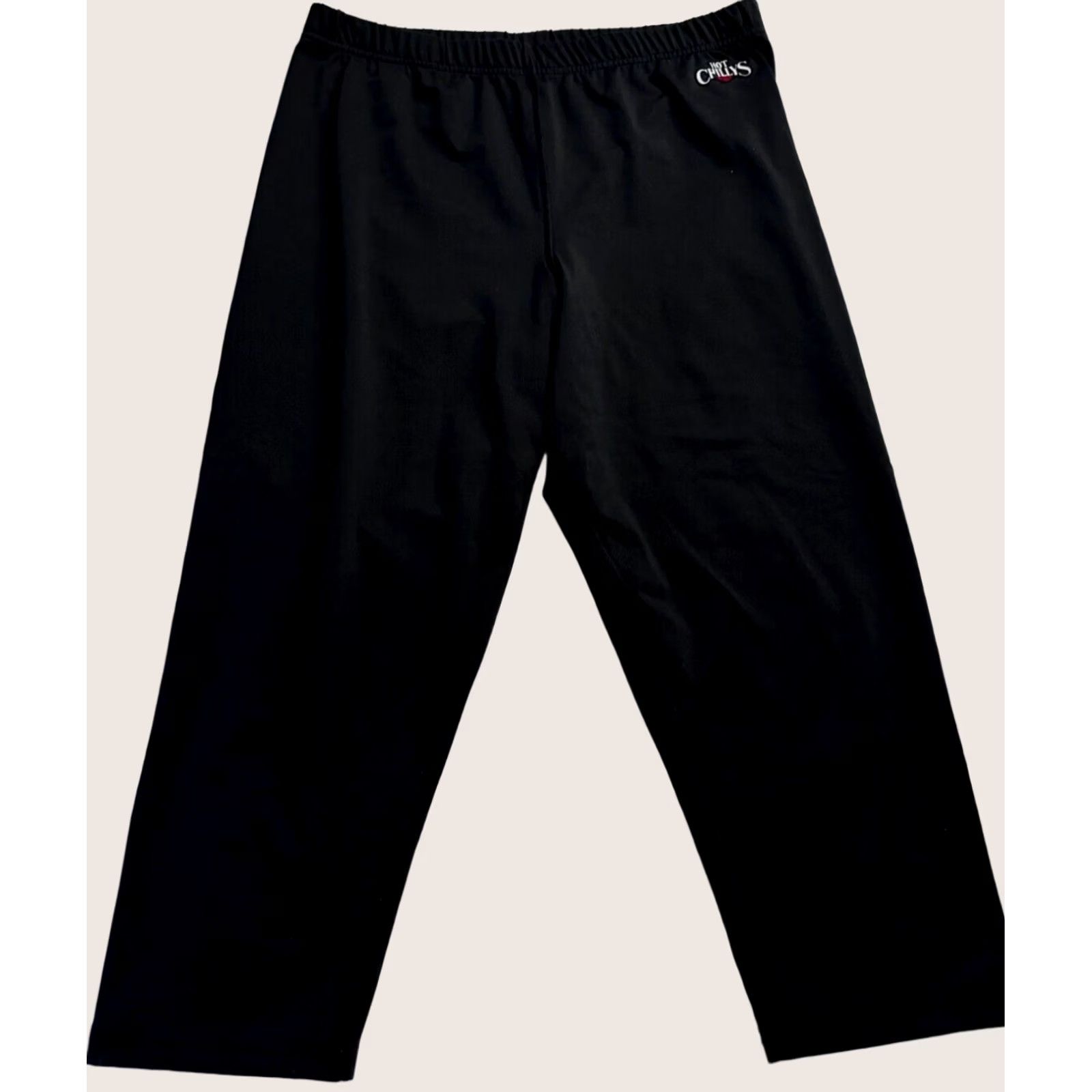 Vintage Hot Chillys Cropped Mens XL Black Base Layer USA Crop Pant Outdoor Hiking Logo HC9633 Size US 36 / EU 52 - 1 Thumbnail