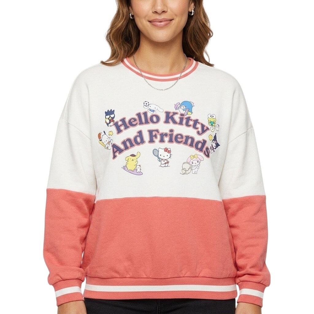 Other Sanrio Hello Kitty Sporty Panel Crewneck From BoxLunch Size XL / US 12-14 / IT 48-50 - 6 Thumbnail