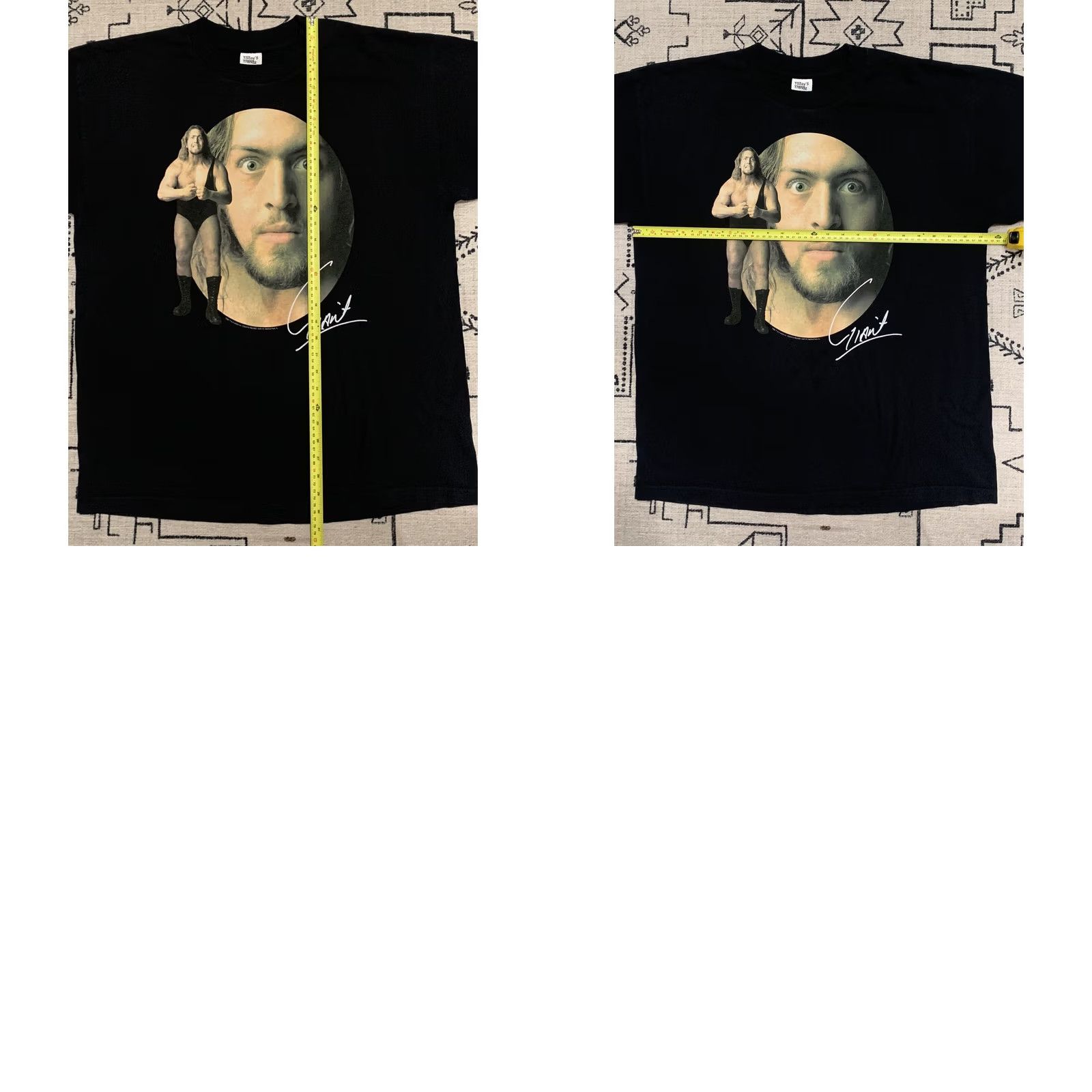 Vintage VINTAGE XL Today’s Trendz WCW WWF 1998 Rock Stone Cold Undertaker Mankind Giant Shirt Black Short Sleeve Graphic Tee Mens Size US XL / EU 56 / 4 - 8 Thumbnail