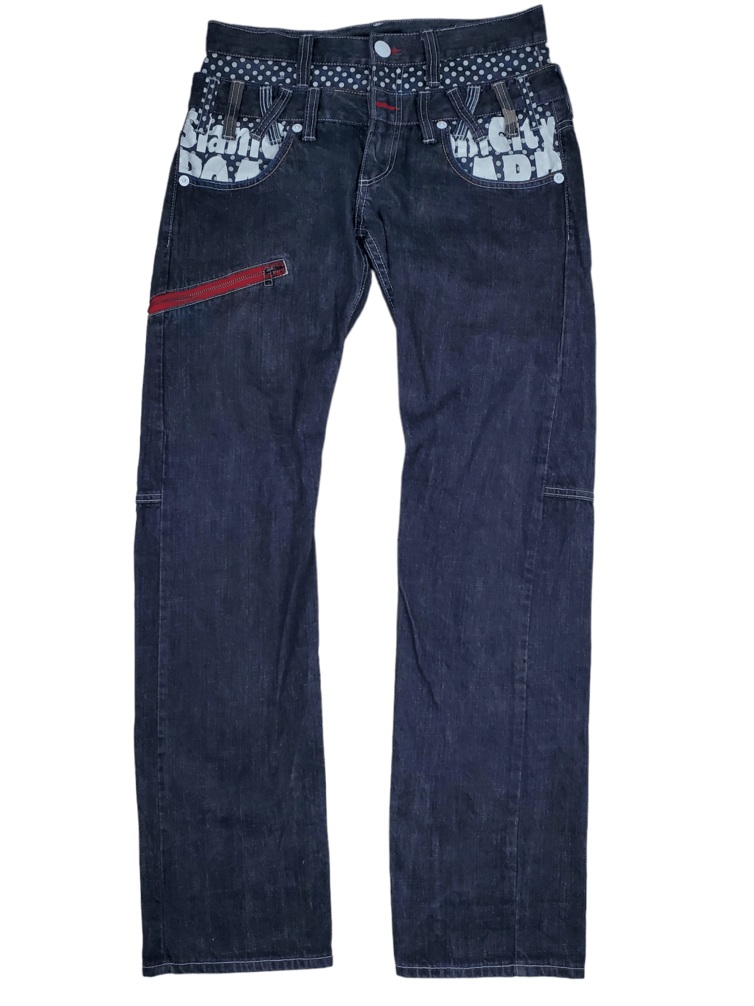 Vintage 🔥Vintage Denim Double Waist Slam City Board 🔥 Size US 31 - 3 Thumbnail