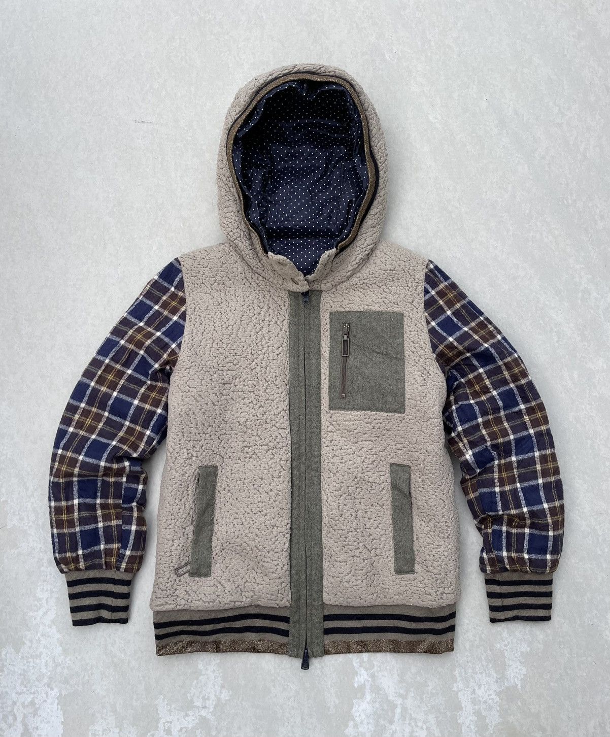 Frapbois × Issey Miyake 🔥RARE🔥 FRAPBOIS BY ISSEY MIYAKE REVERSIBLE JACKET FUR HOODIE Size US S / EU 44-46 / 1 - 3 Thumbnail