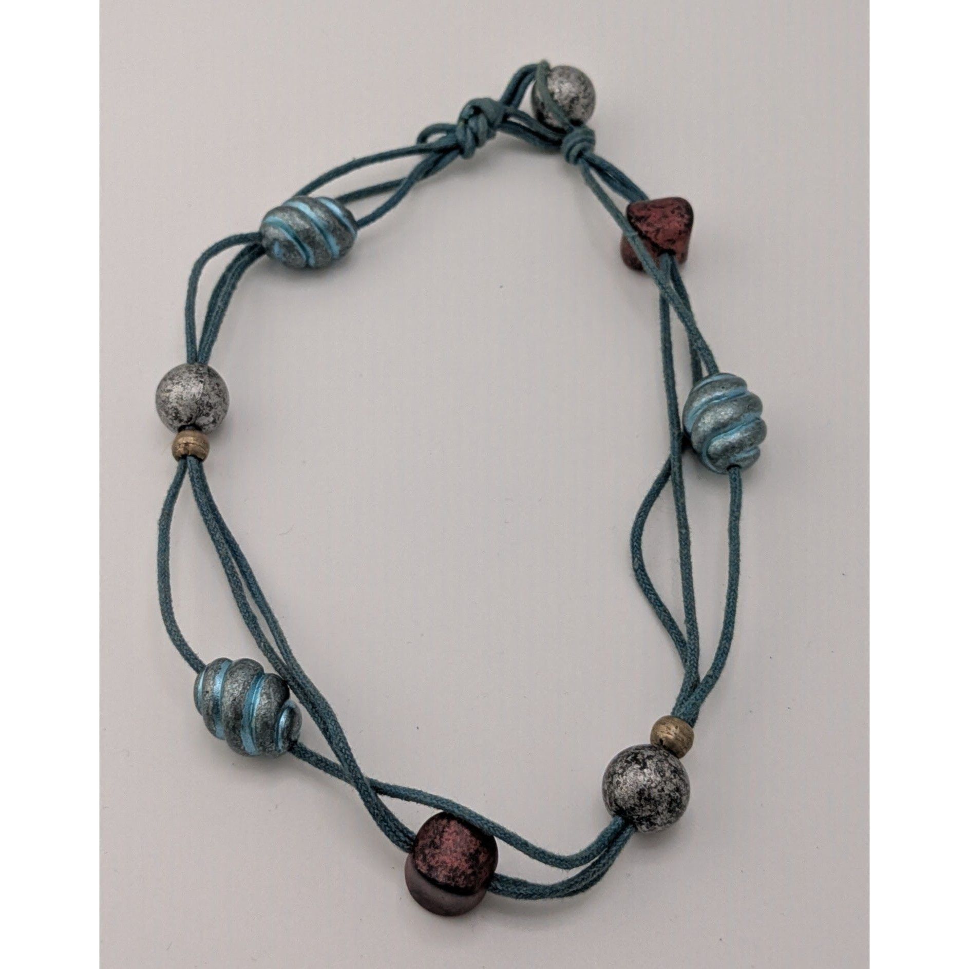 Other Festival Bohemian Beaded Choker With Multicolor Beads On Blu Size ONE SIZE - 6 Thumbnail