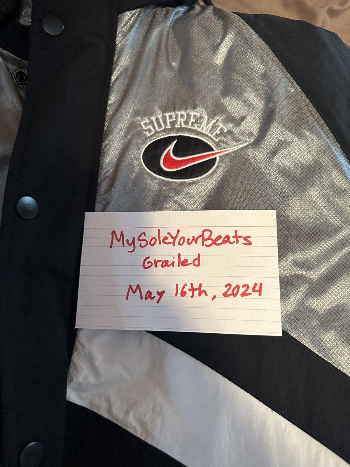 Nike × Supreme Nike x Supreme Hooded Puffer Jacket | Grailed