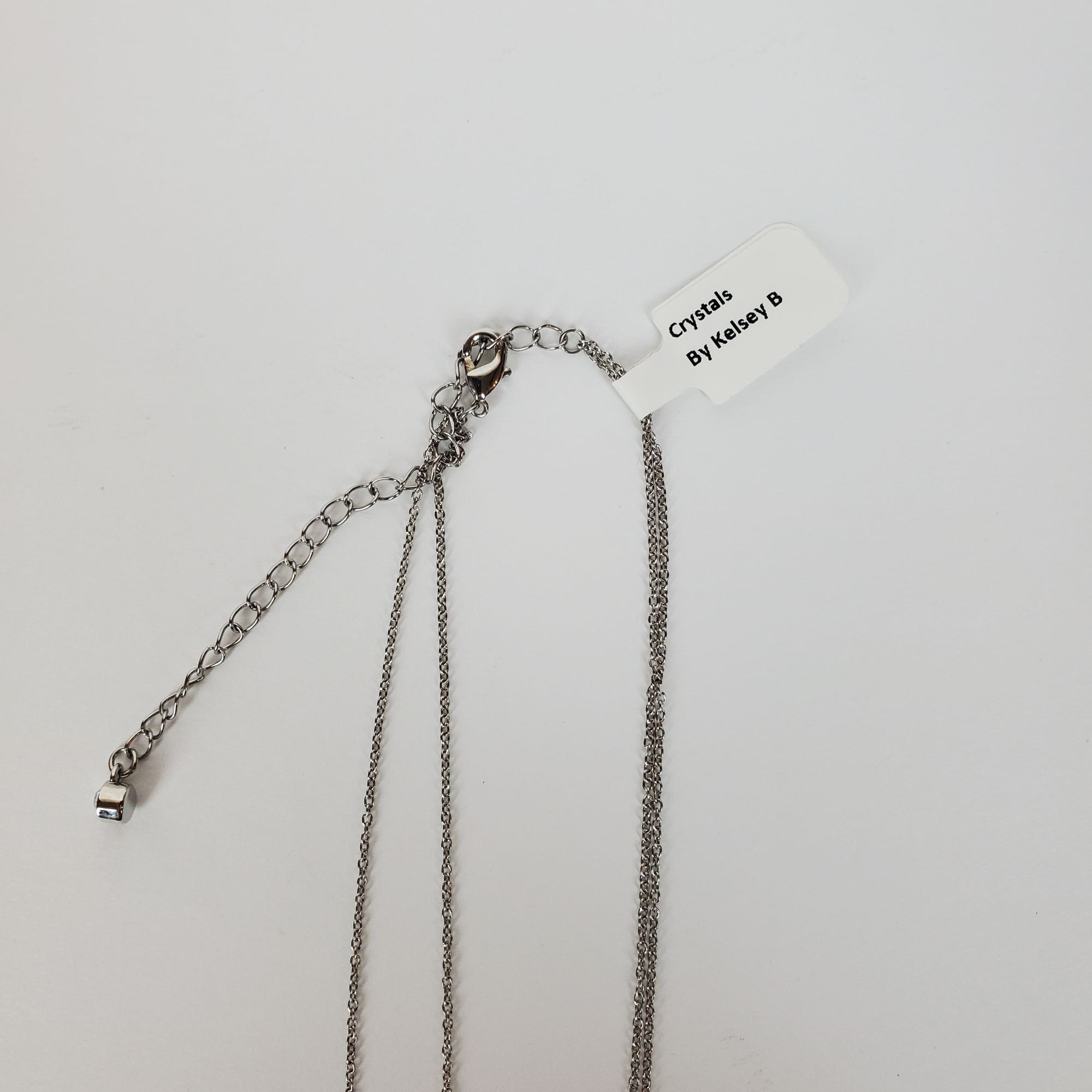 Other Sterling Silver Double Chain Rhodium Plated Swarovski Crysta Size ONE SIZE - 6 Thumbnail