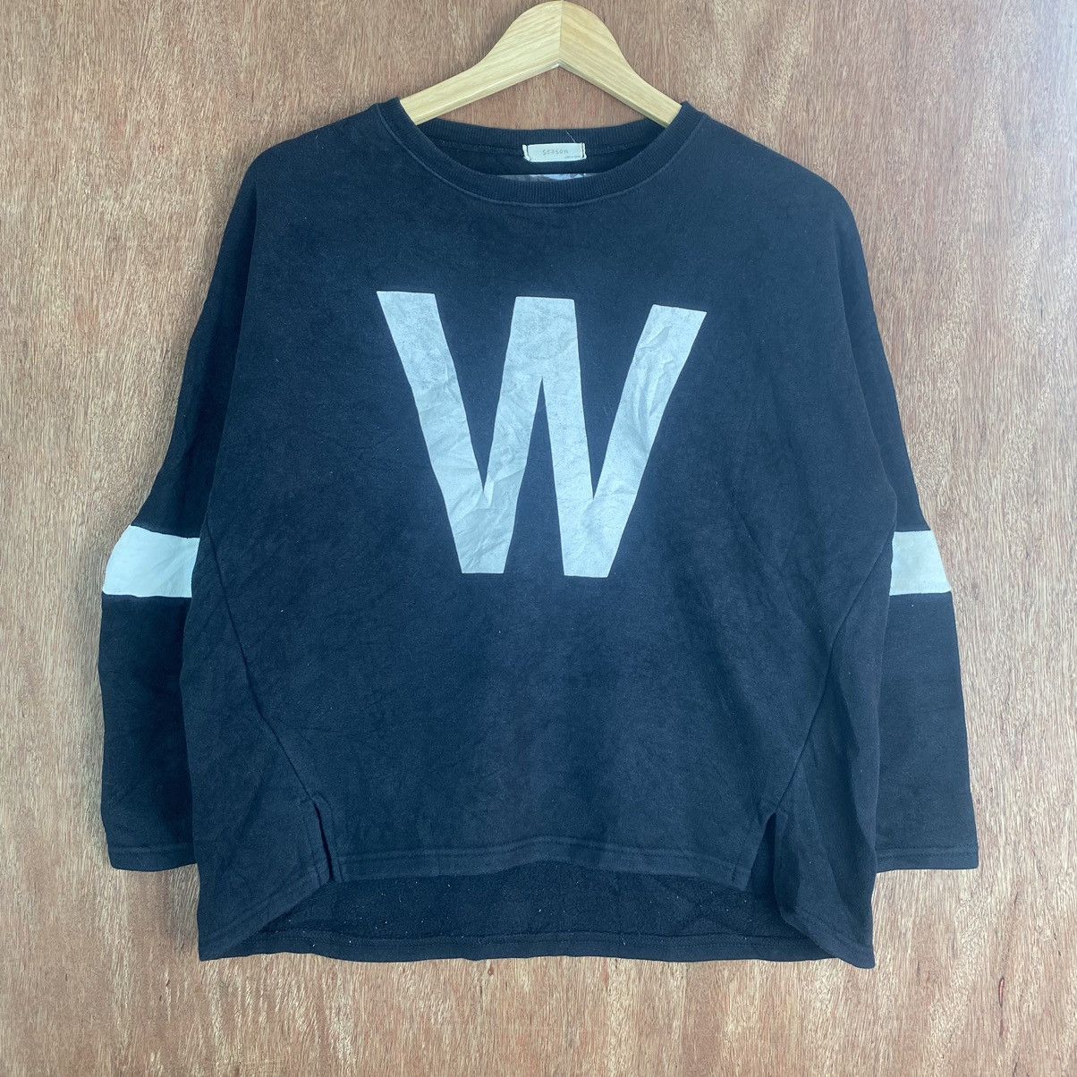 Japanese Brand × Vintage Vintage Sweatshirt Big "W" big EHY by Season #K01556 Size US M / EU 48-50 / 2 - 8 Thumbnail