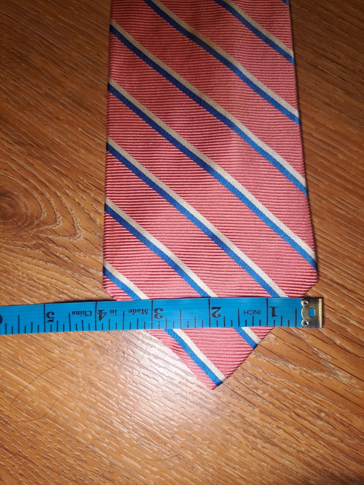 Brooks Brothers Brooks Brothers Silk Tie Pink Striped Repp Wide Size ONE SIZE - 7 Thumbnail