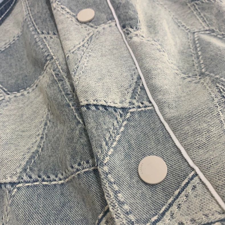 Amiri Amiri denim patchwork shirt Size US M / EU 48-50 / 2 - 6 Thumbnail