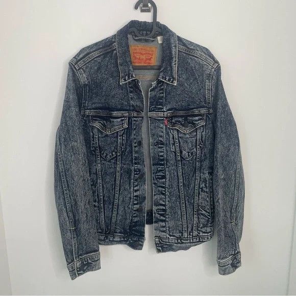 Levi's Levi's Acid Wash Denim Jean Jacket Blue S Size US S / EU 44-46 / 1 - 2 Thumbnail