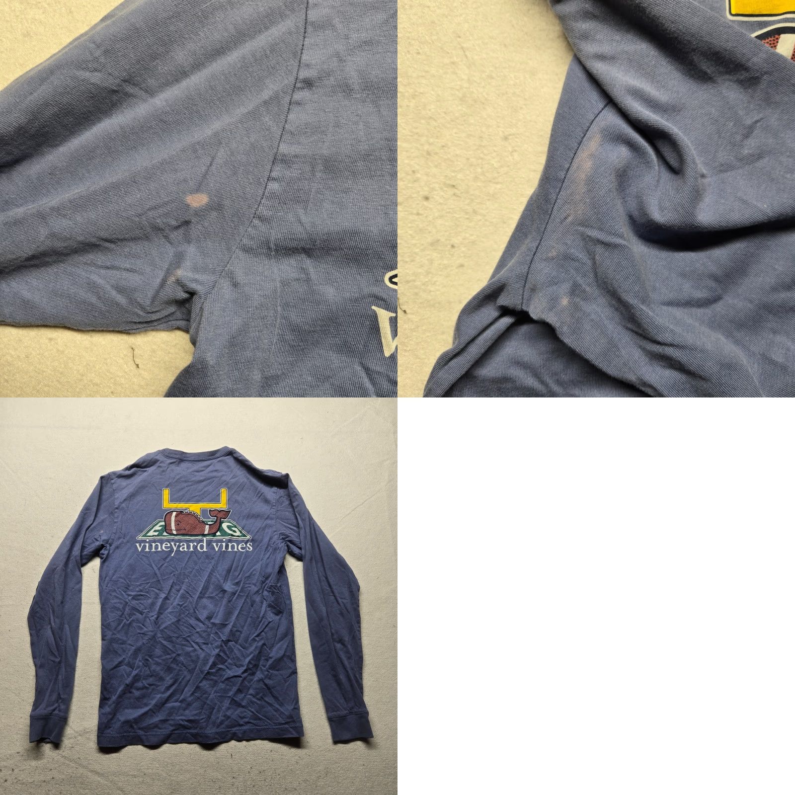 Vineyard Vines VINEYARD VINES Long Sleeve Pocket T-Shirt Adult Women's XS Blue Casual Size XS / US 0-2 / IT 36-38 - 8 Thumbnail