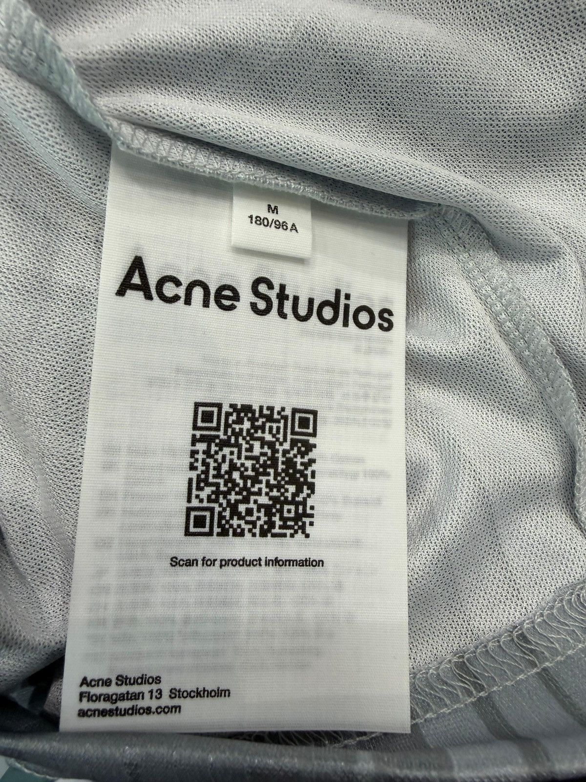Acne Studios ACNE STUDIOS - Jersey Grey Size US M / EU 48-50 / 2 - 3 Thumbnail
