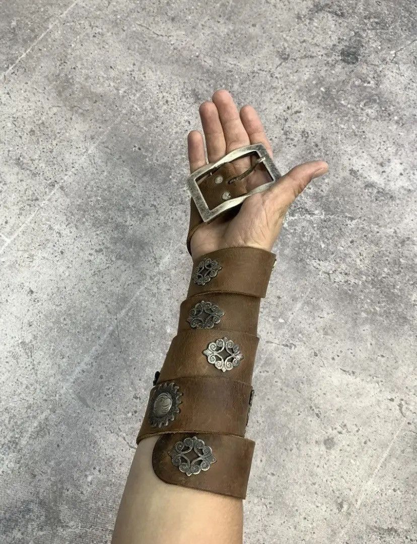 Japanese Brand × Vintage Vintage Rhinestones Punk Leather Elephant Belt Japanese Size ONE SIZE - 3 Thumbnail