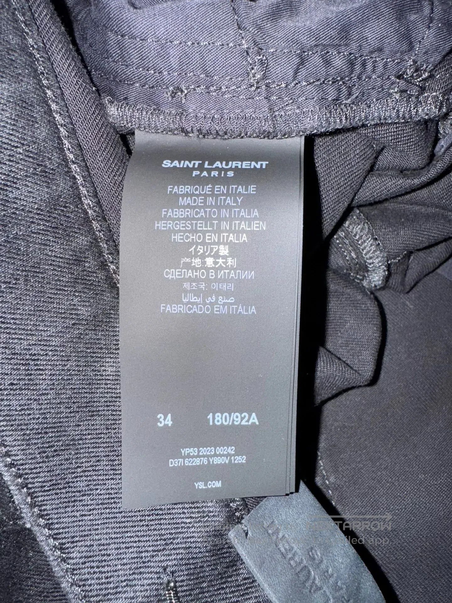 Saint Laurent Paris Saint Laurent SLP 23 Show New Jeans. Size US 34 / EU 50 - 5 Thumbnail