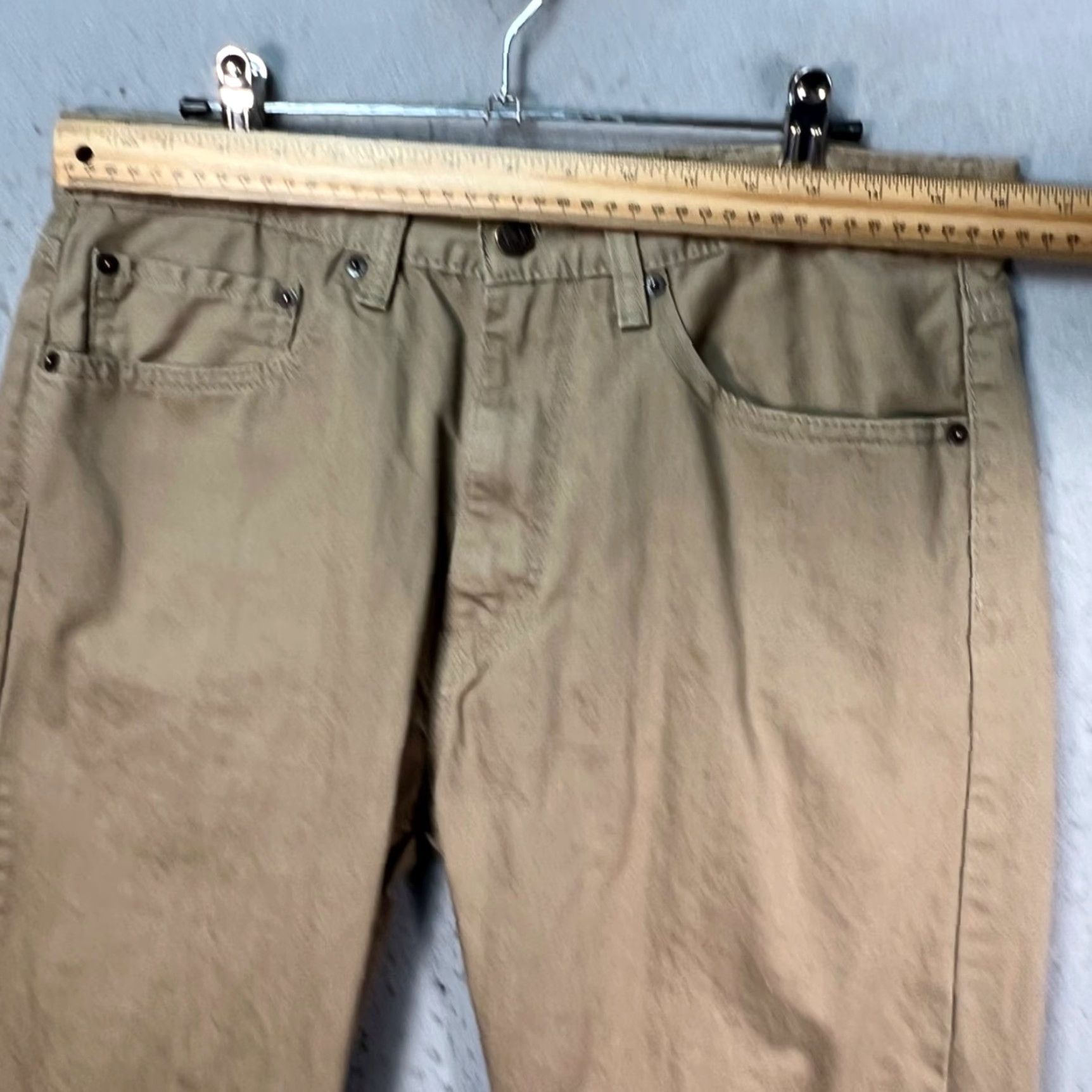 Levi's Levi's 505 Jeans Mens 34 Regular Khaki Cotton Denim 5-Pocket Straight Pants Vintage No Size US 34 / EU 50 - 6 Thumbnail