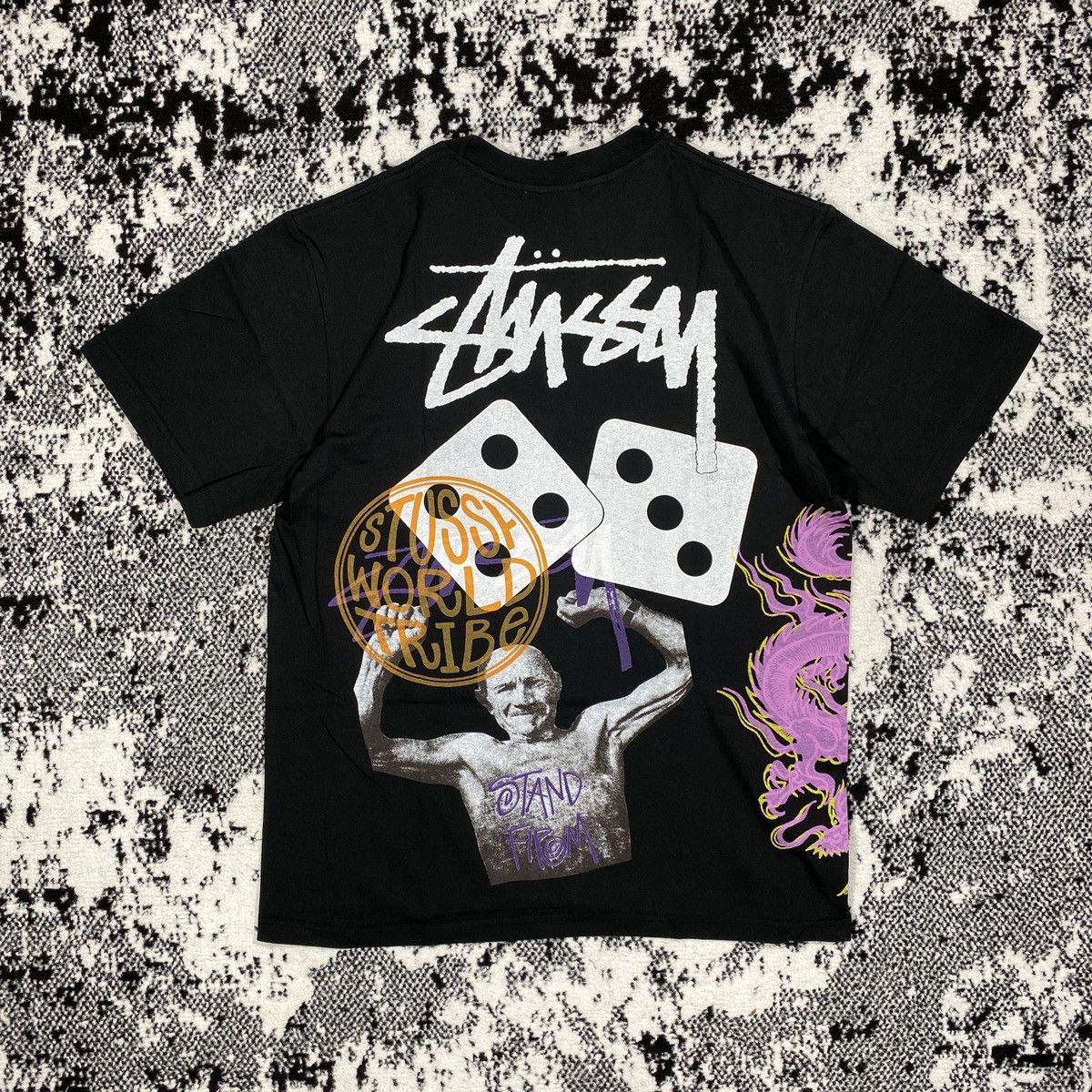 Stussy STUSSY STRIKE PIGMINET DYED TEE IN BLACK Size US L / EU 52-54 / 3 - 1 Thumbnail