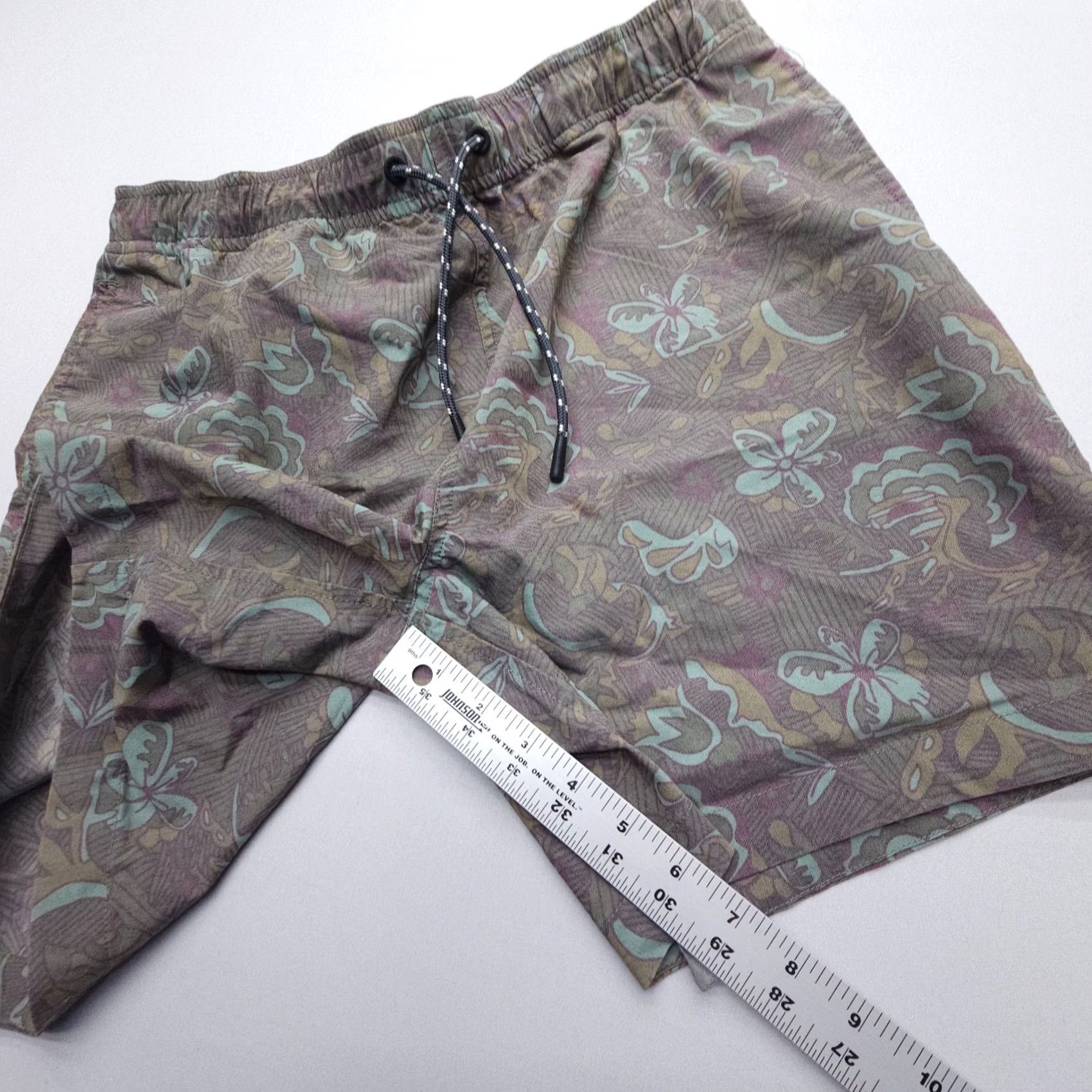 Toad&Co Toad & Co Boundless Pull-On Shorts Mens Large Floral Sports Paddle Pickle Size US 33 - 5 Thumbnail
