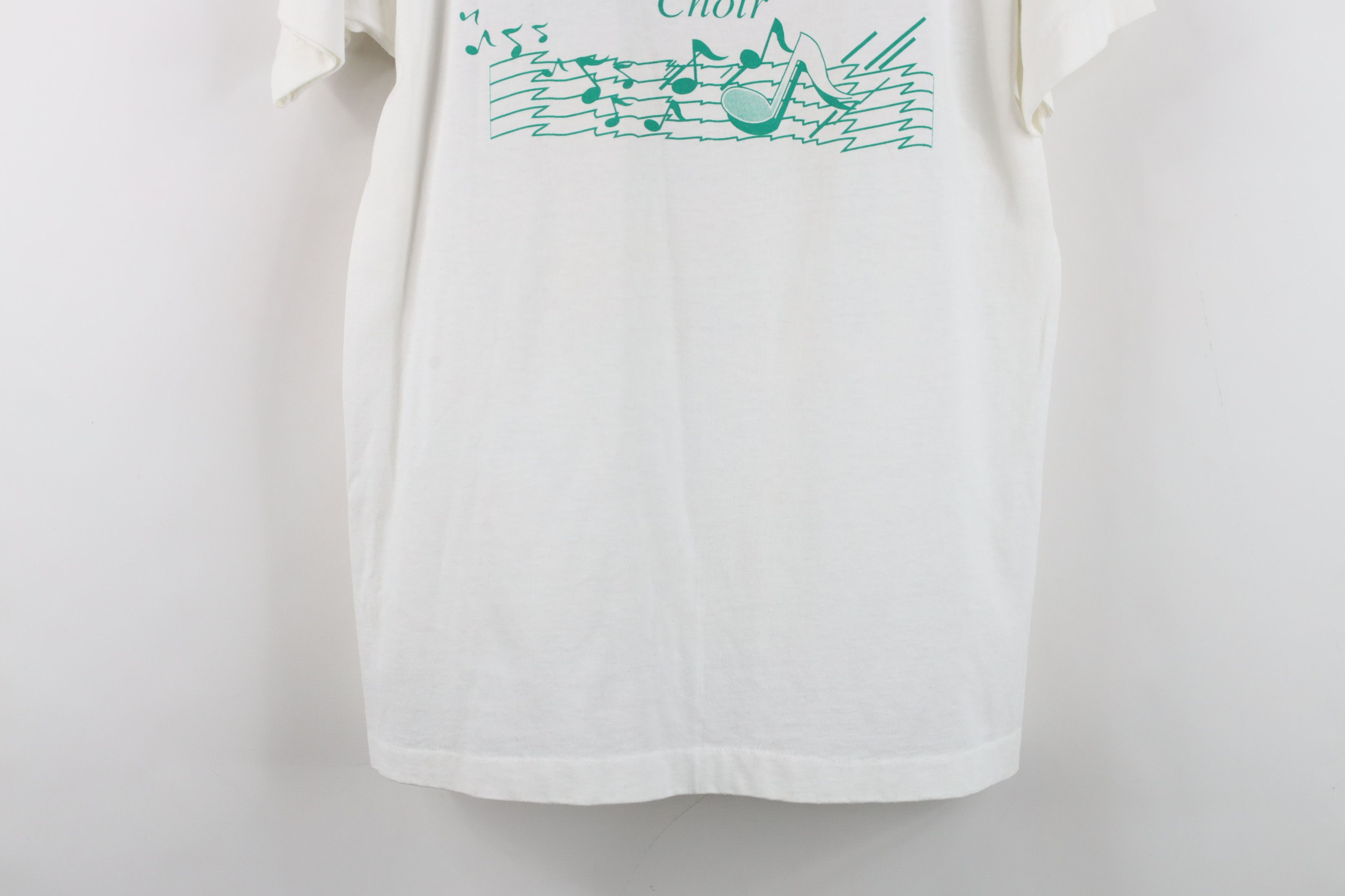 Vintage Vintage 90s Sing Unto the Lord Jesus T-Shirt White USA Size M / US 6-8 / IT 42-44 - 15 Thumbnail
