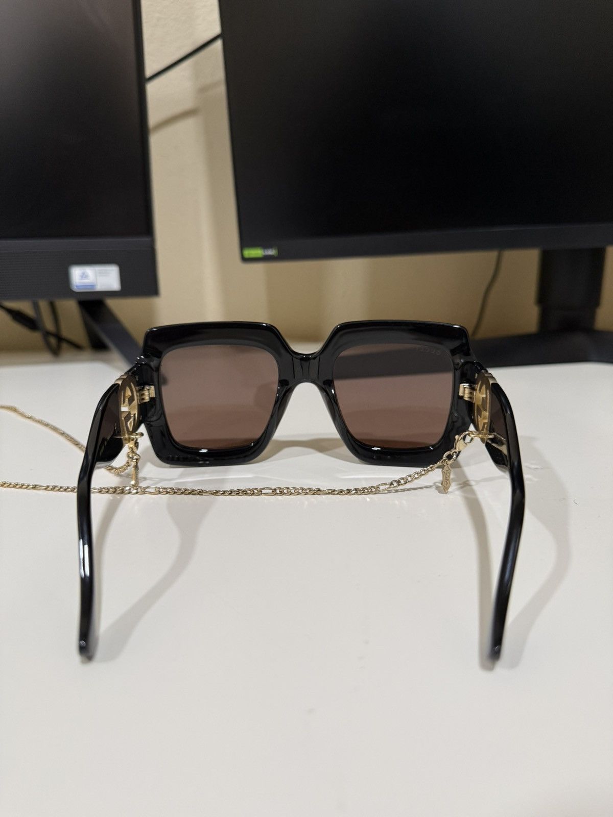 Gucci Gucci Chain Sunglasses Size ONE SIZE - 5 Thumbnail