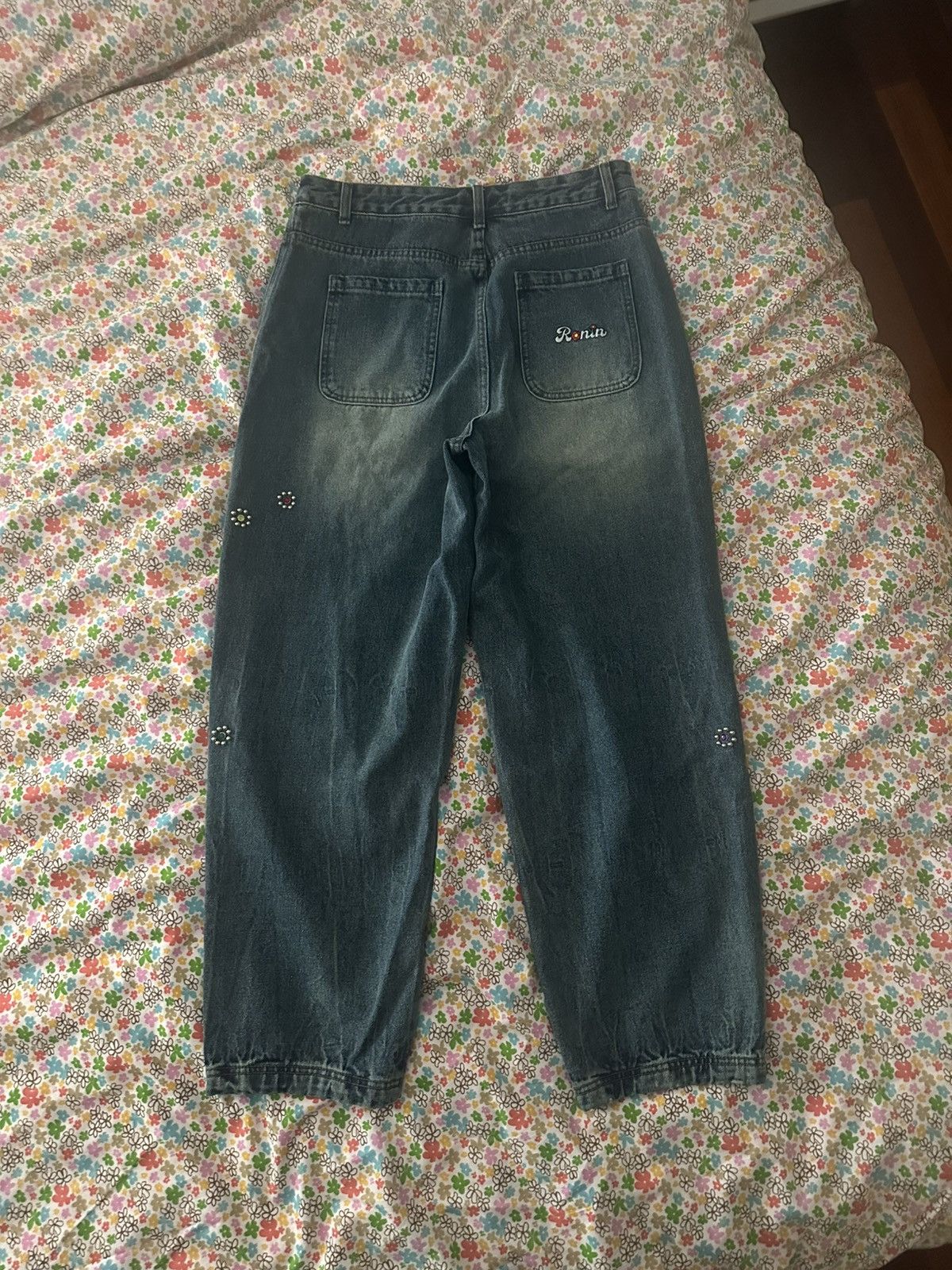 Ronin Division Ronin Division Flower Studded Jeans Size US 36 / EU 52 - 2 Thumbnail