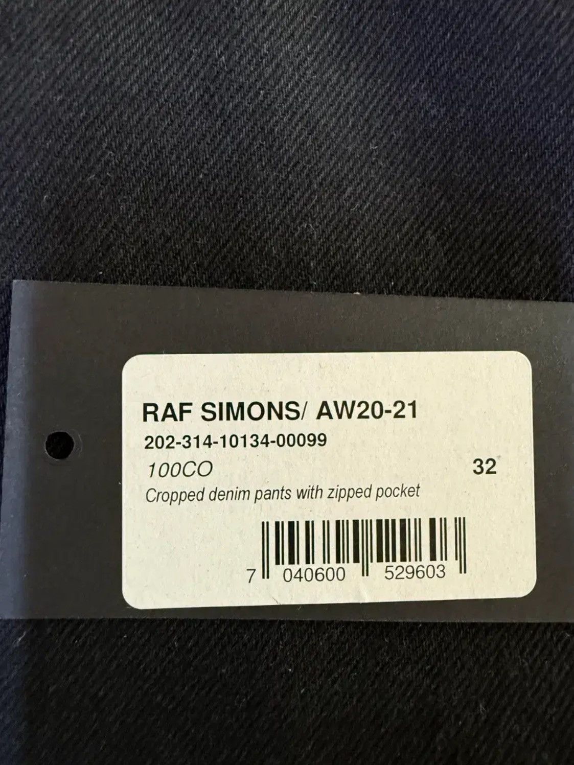 Raf Simons Raf Simons Cropped Denim Pants With Zipped Pocket Size US 32 / EU 48 - 5 Thumbnail