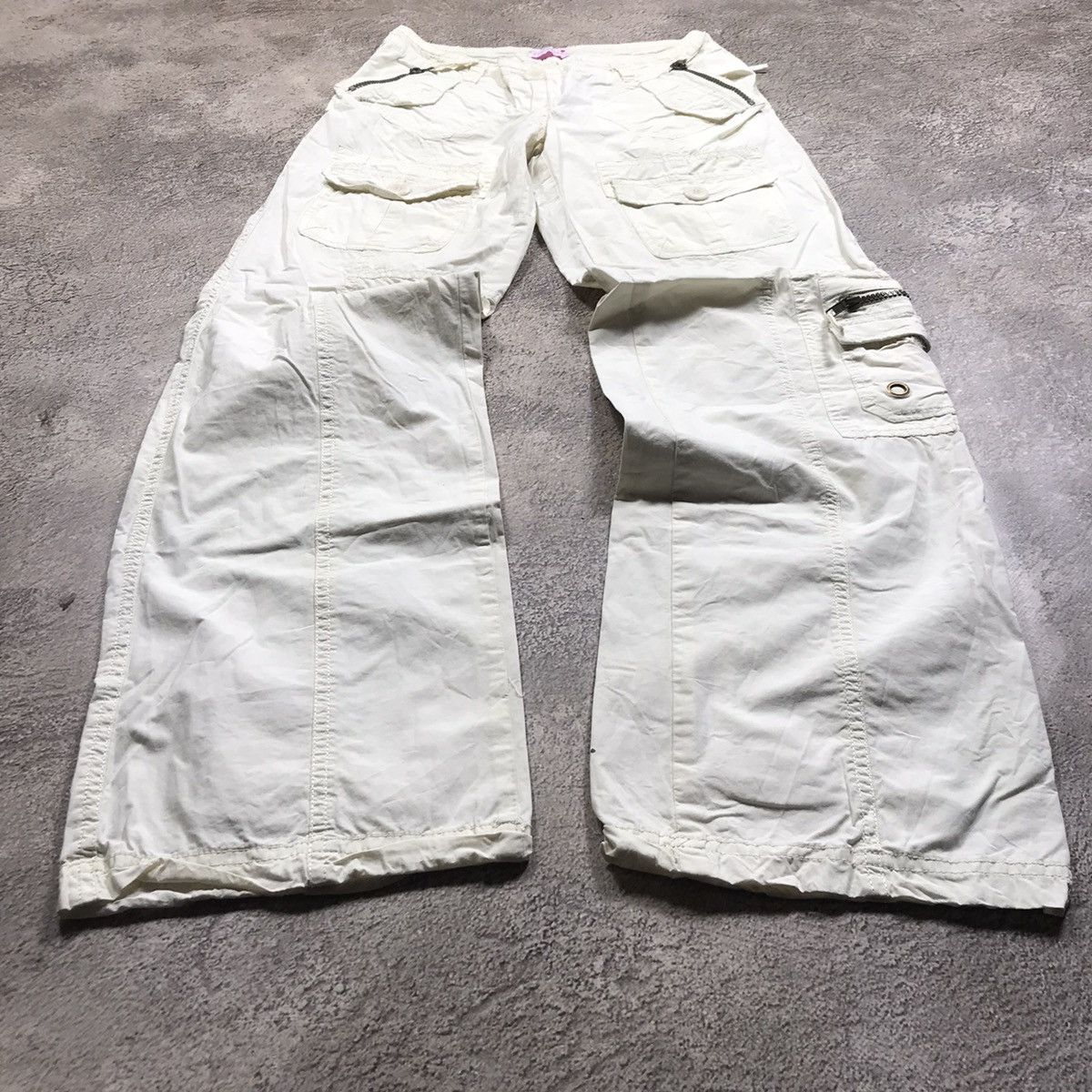 Vintage Vintage 90s Baggy Cargo Pants Parachute Japan Streetwear 26 Size 26" / US 2 / IT 38 - 1 Thumbnail